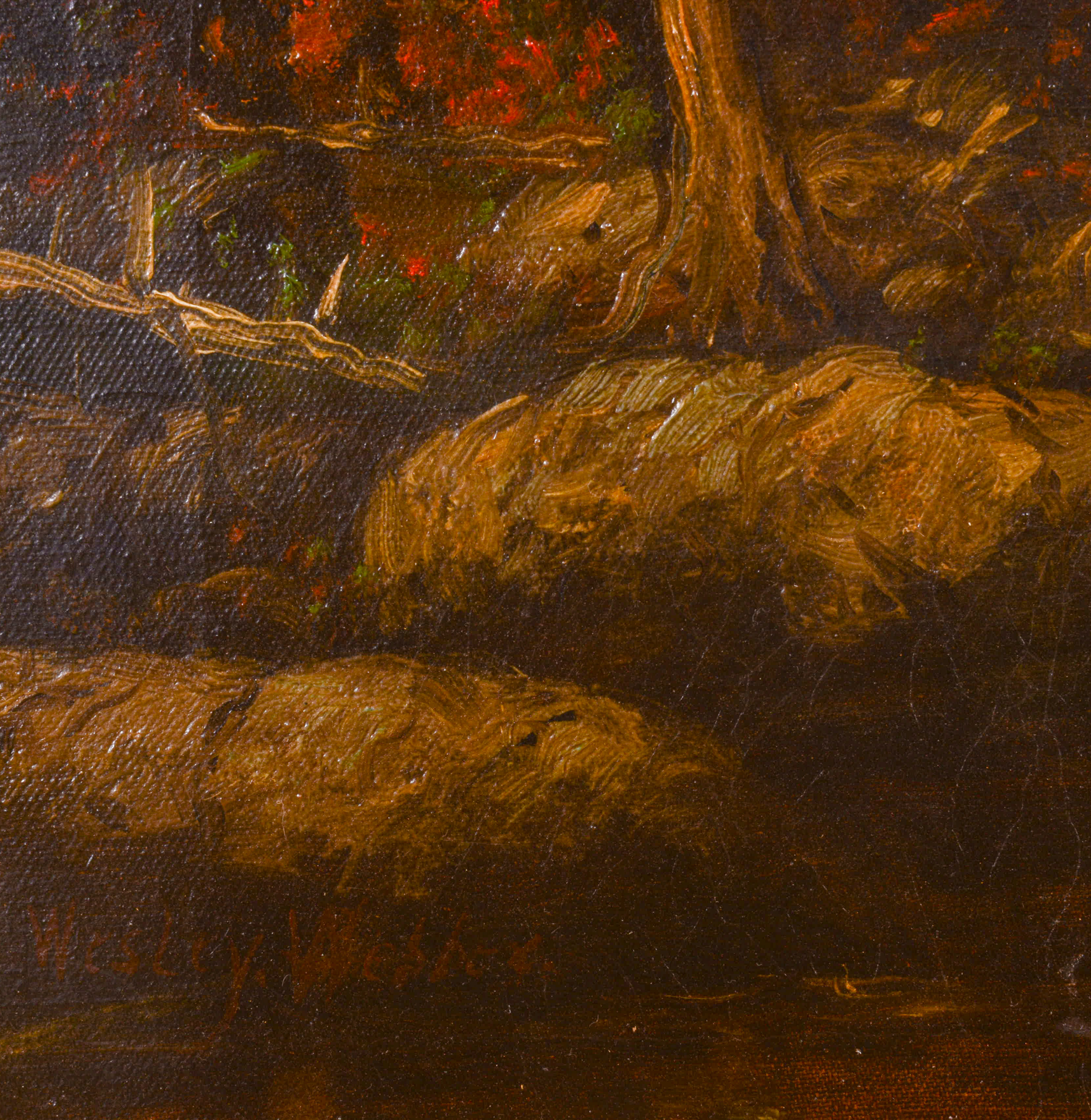 WESLEY ELBRIDGE WEBBER (1841-1914). MOUNTAIN STREAM.