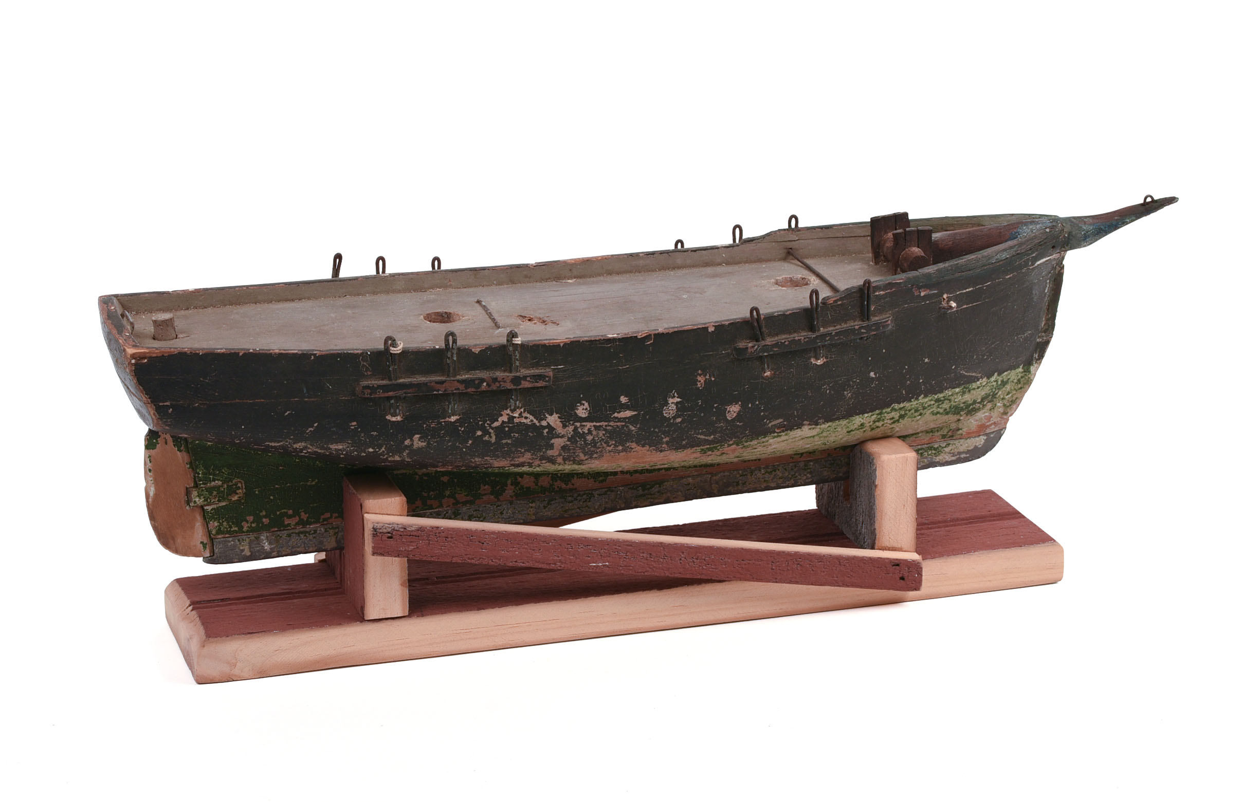 FOLK ART SCHOONER MODEL.