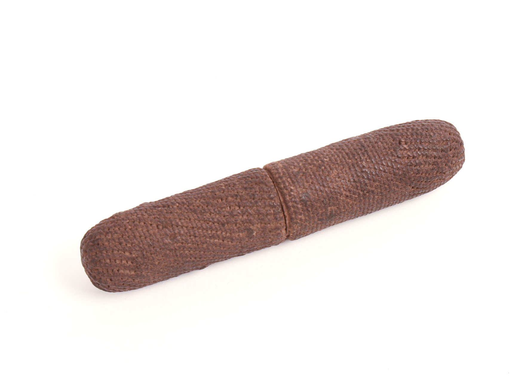 19TH CENTURY SAILOR'S ROPEWORK NEEDLE CASE.