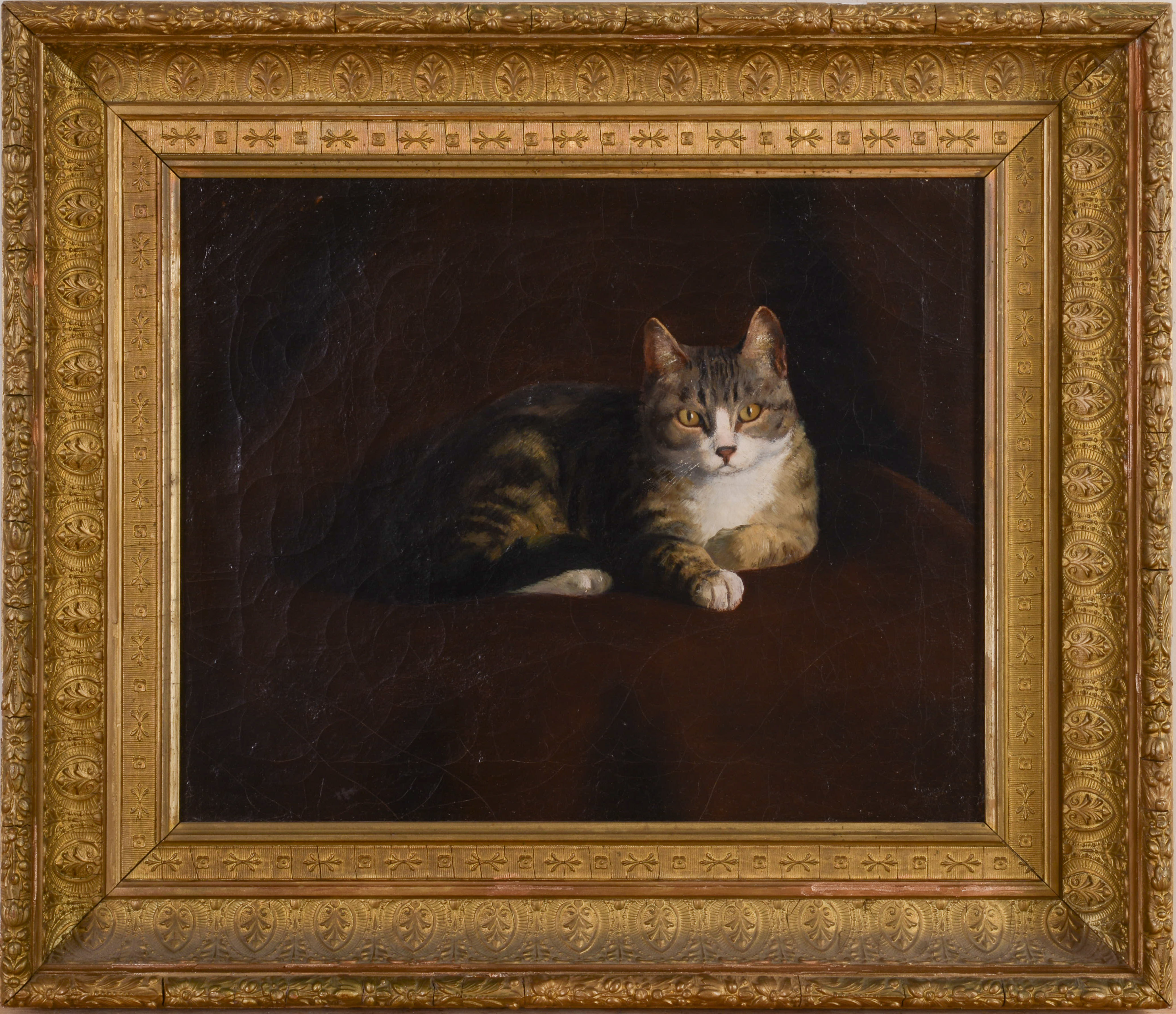 19TH CENTURY PORTRAIT OF A CAT.
