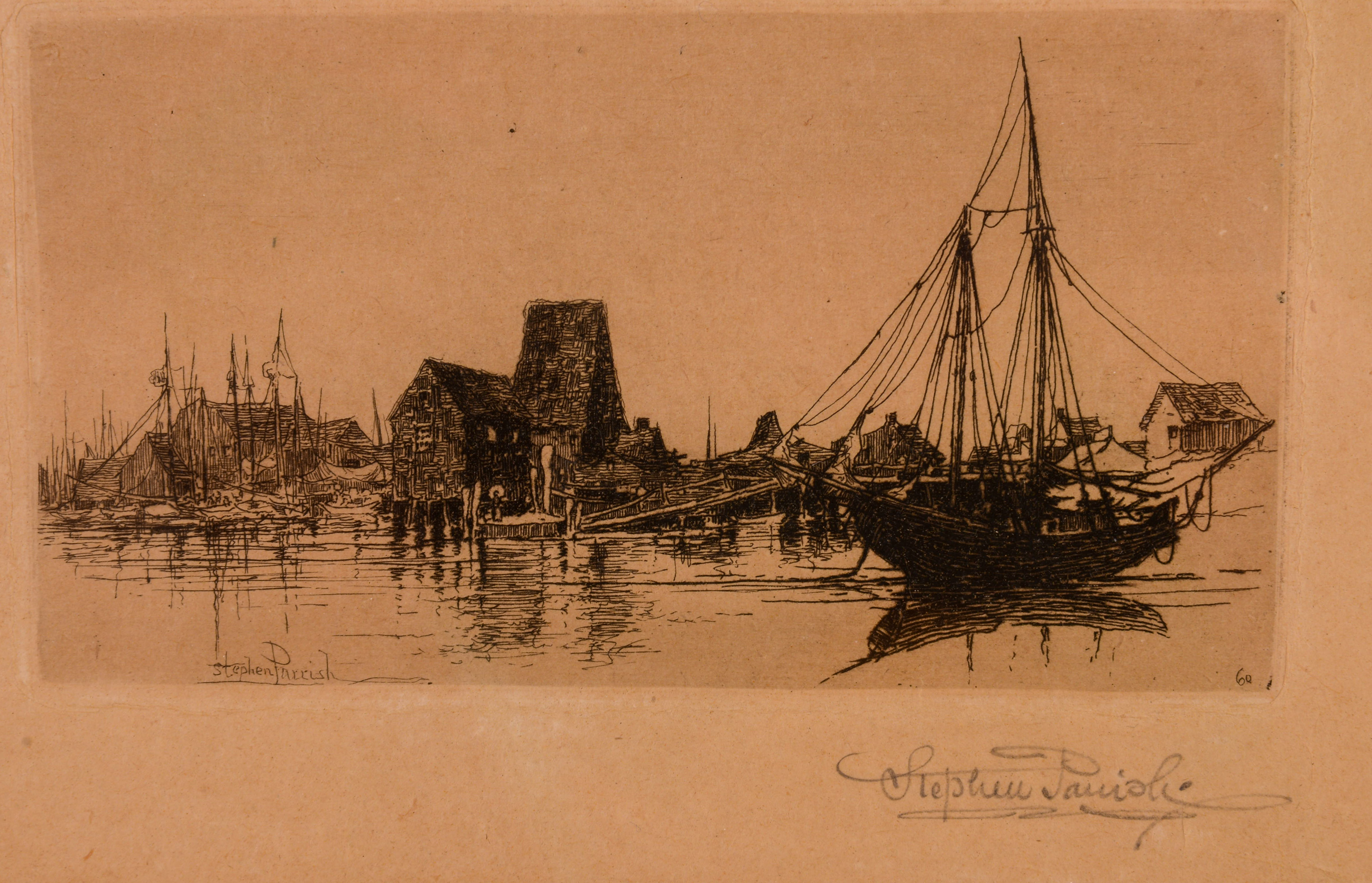 STEPHEN PARRISH (1846-1938). GLOUCESTER FERRY NO. 2
