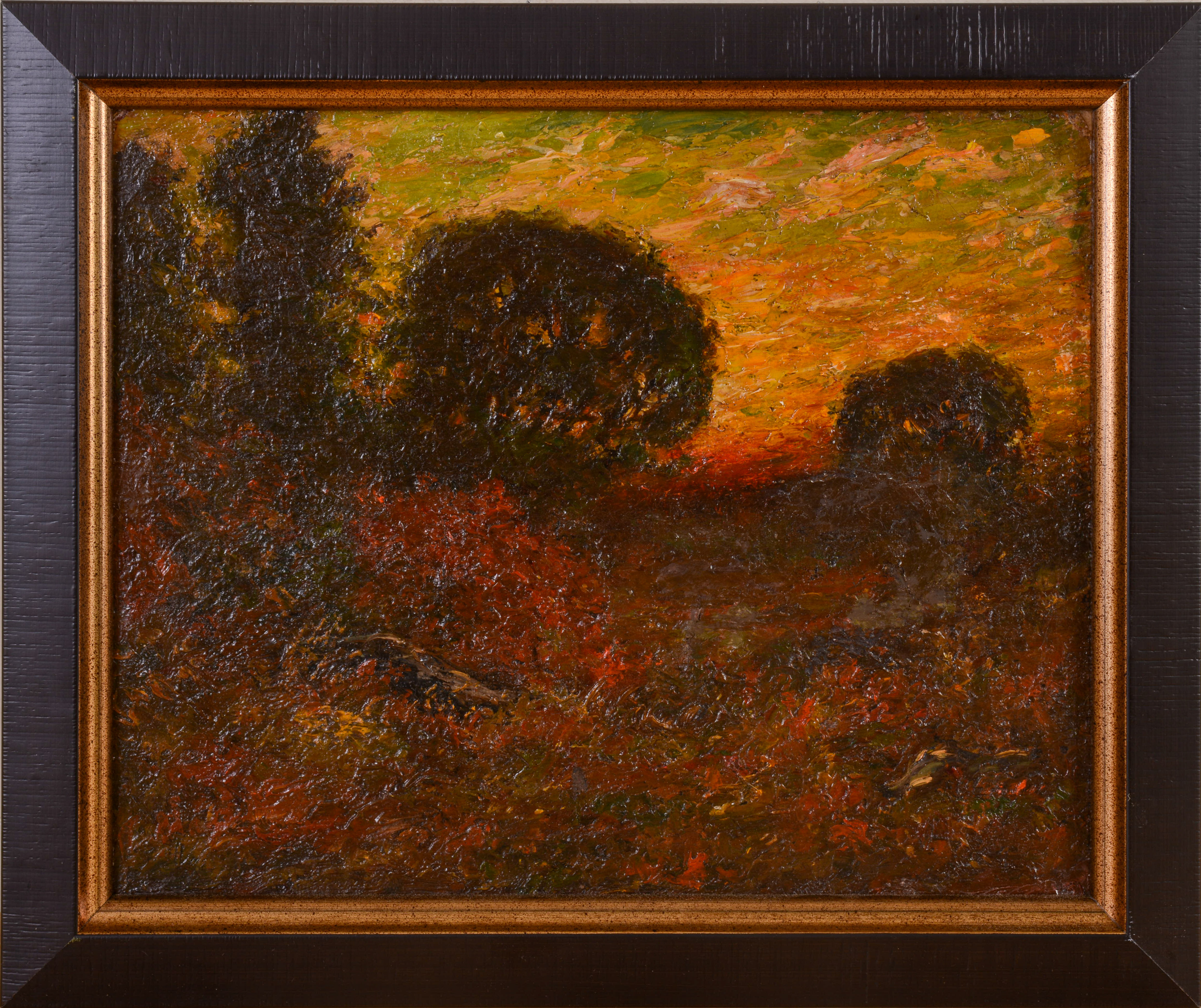 AUTUMN SUNSET, ATTRIBUTED TO JOHN JOSEPH ENNEKING.