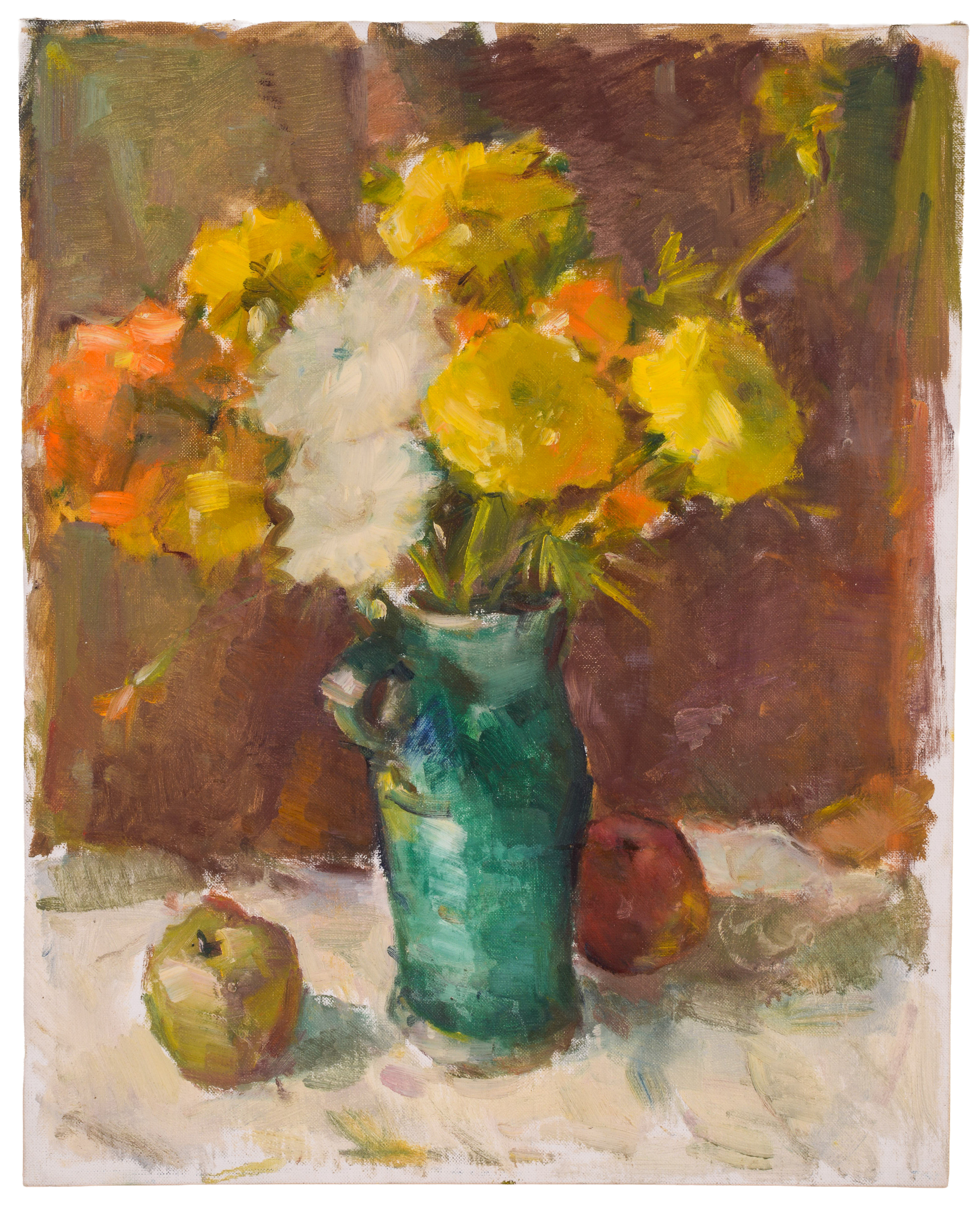 CARL WILLIAM PETERS (1897-1980). STILL LIFE WITH VASE OF FLOWERS.