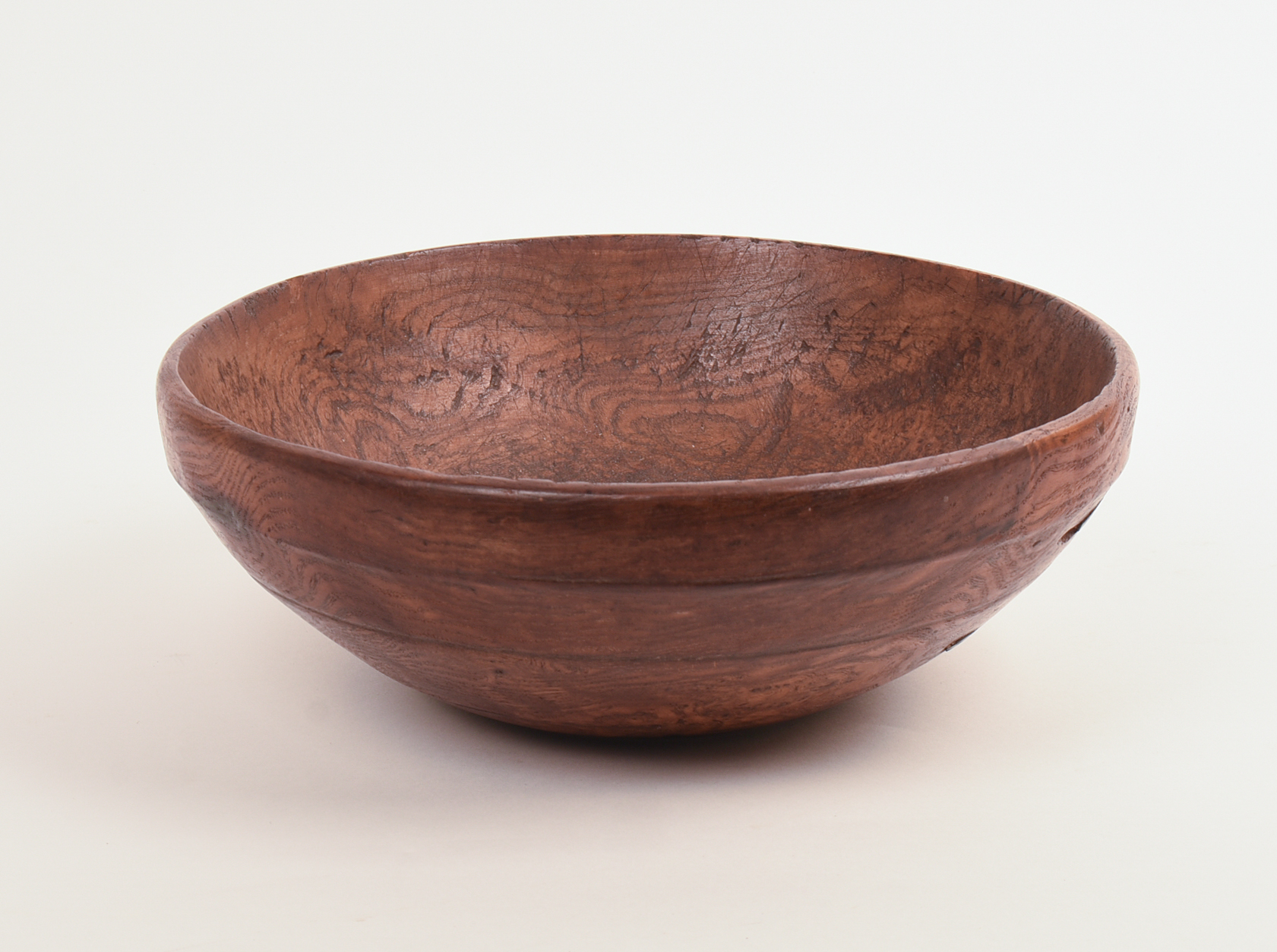 TURNED BURLWOOD BOWL.