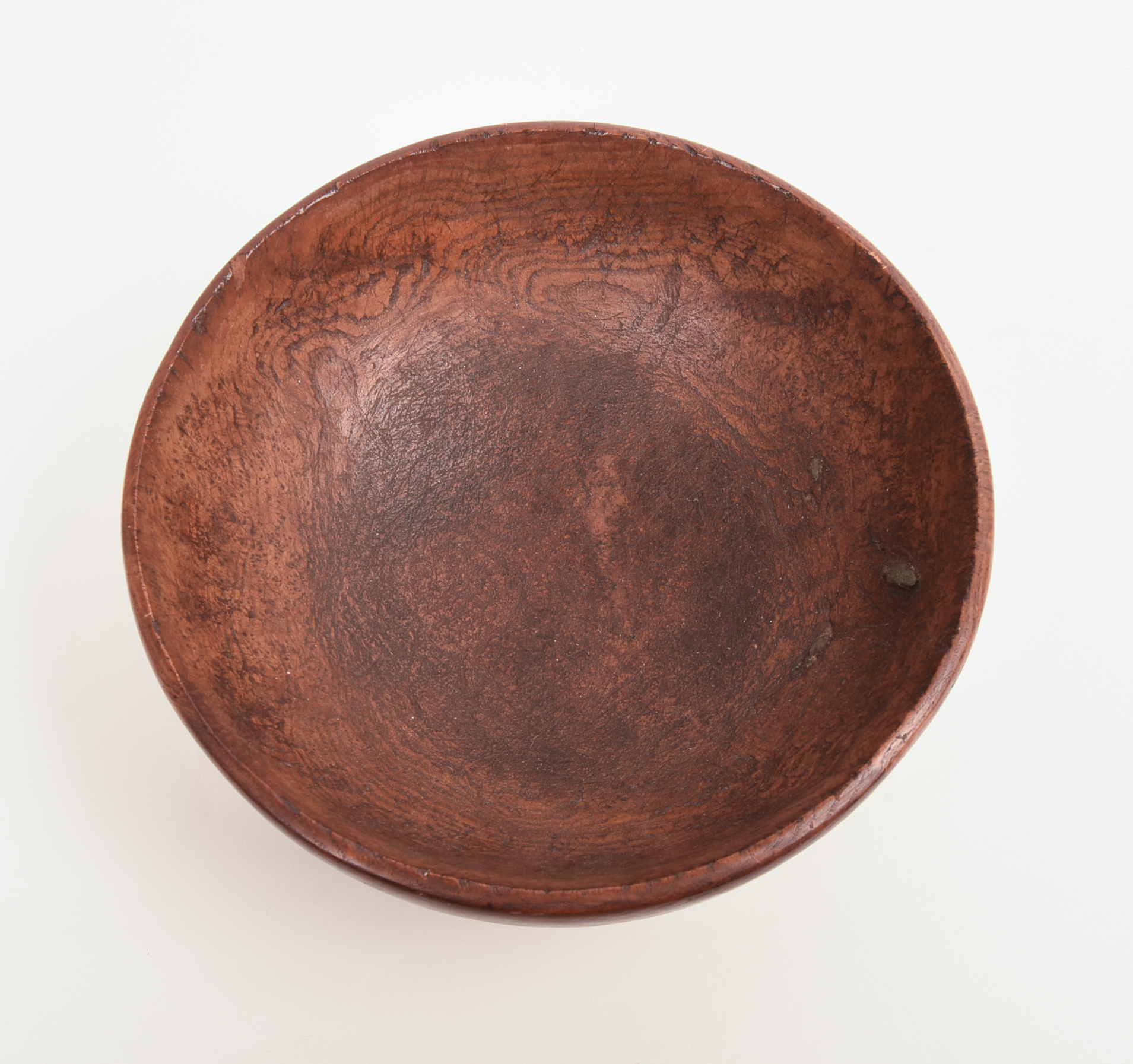 TURNED BURLWOOD BOWL.