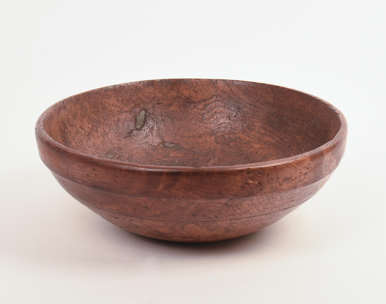 TURNED BURLWOOD BOWL.