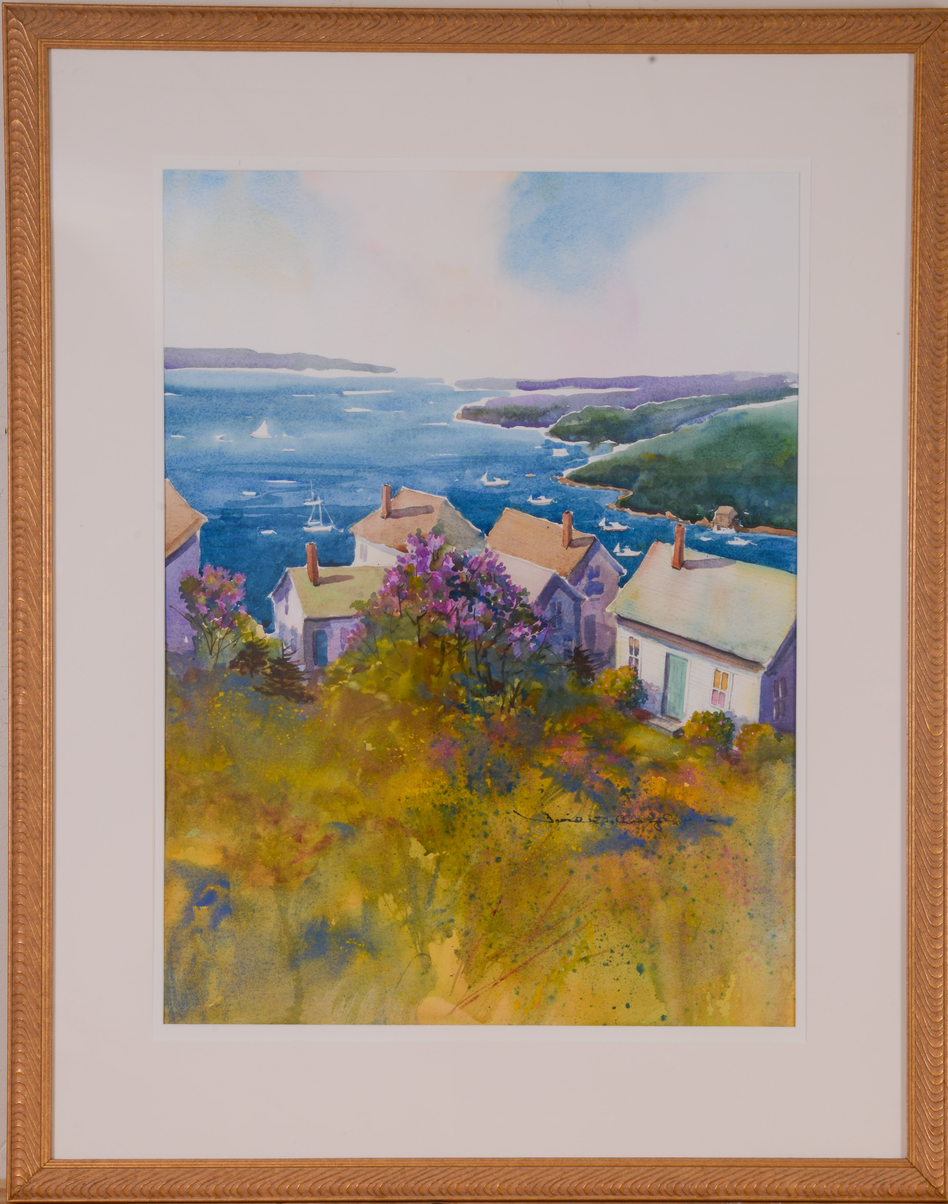 DAVID W. CLOUGH (1931-2024). LILAC TIME (STONINGTON MAINE).