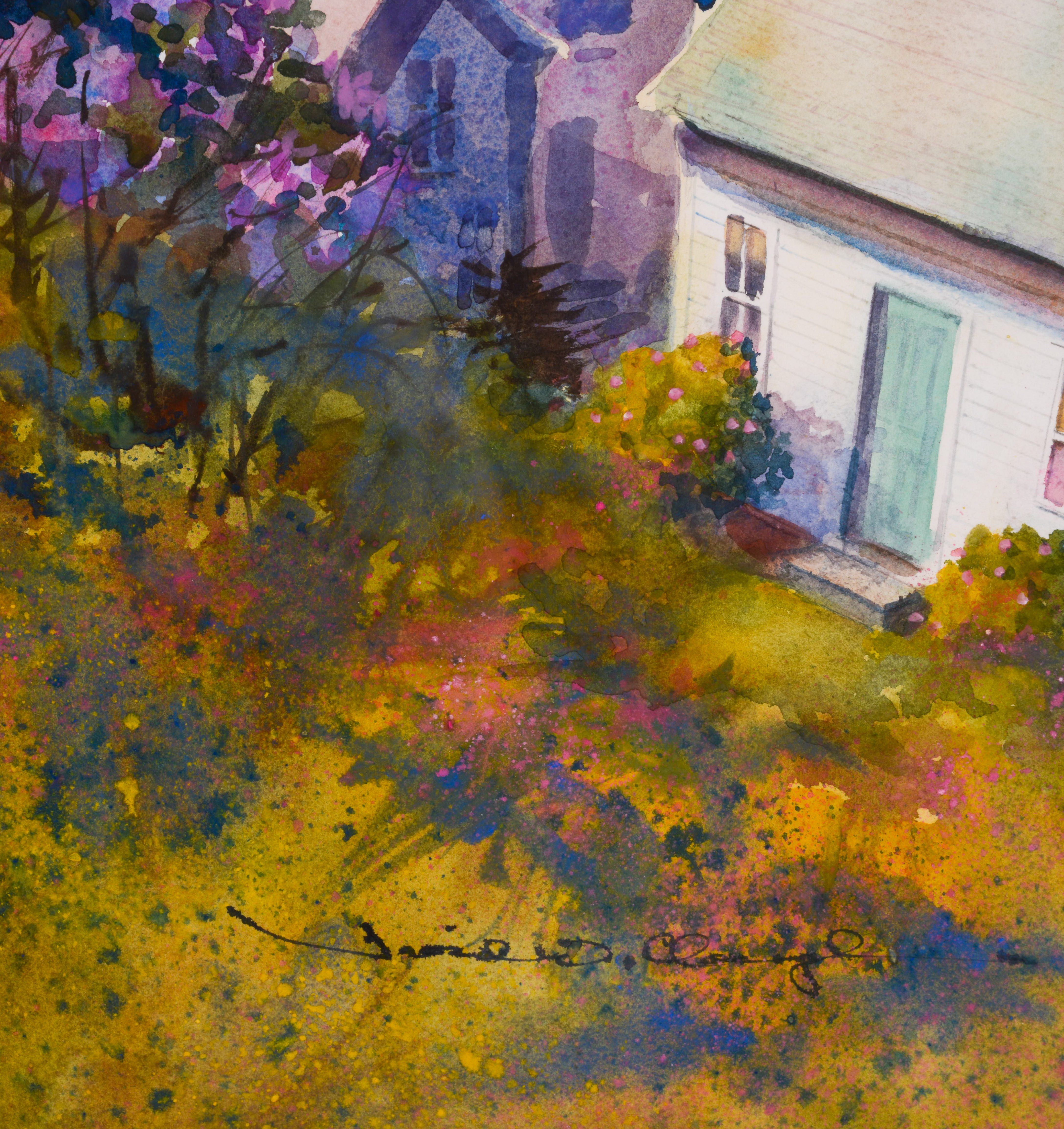DAVID W. CLOUGH (1931-2024). LILAC TIME (STONINGTON MAINE).
