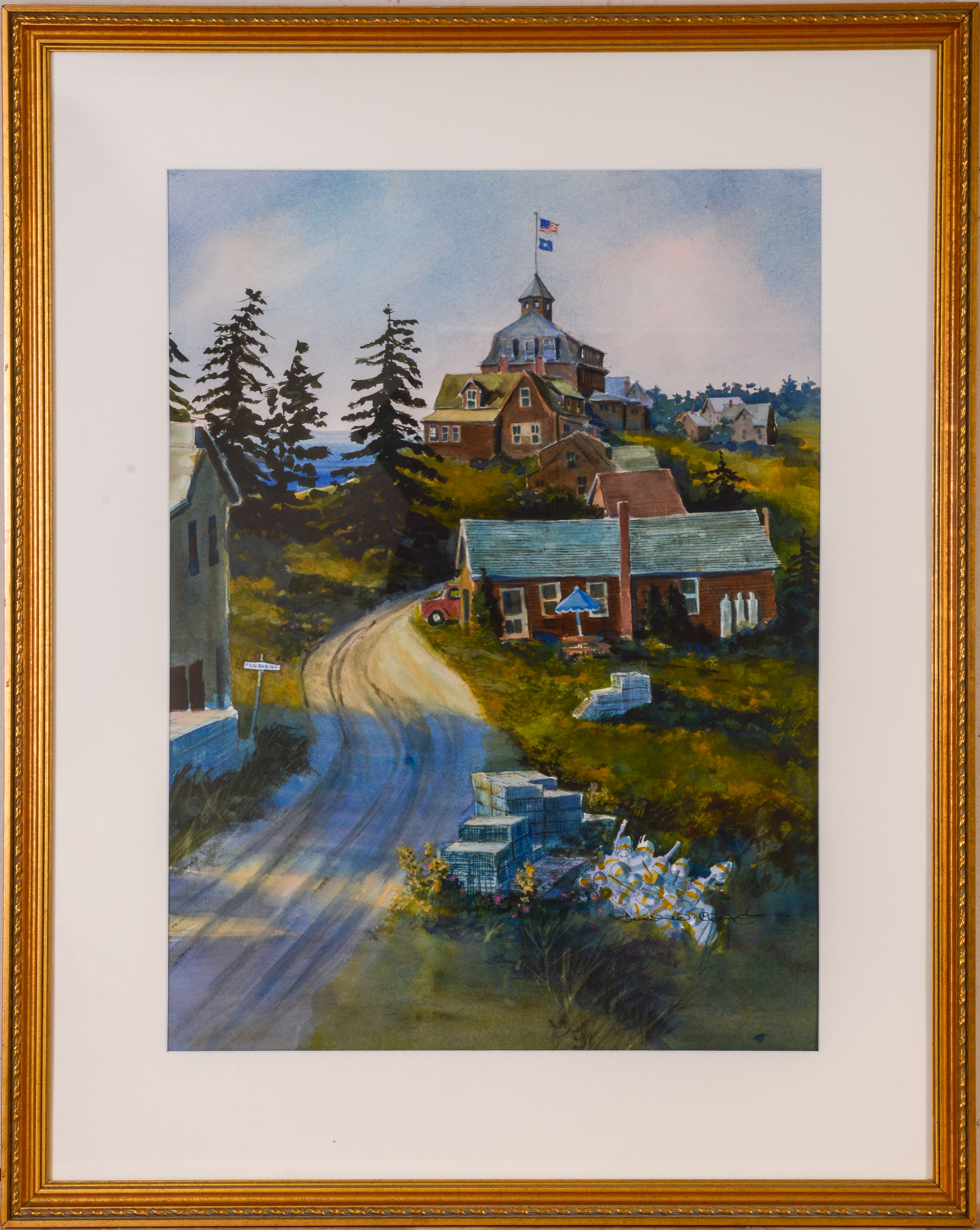DAVID W. CLOUGH (1931-2024). LILAC TIME (STONINGTON MAINE).