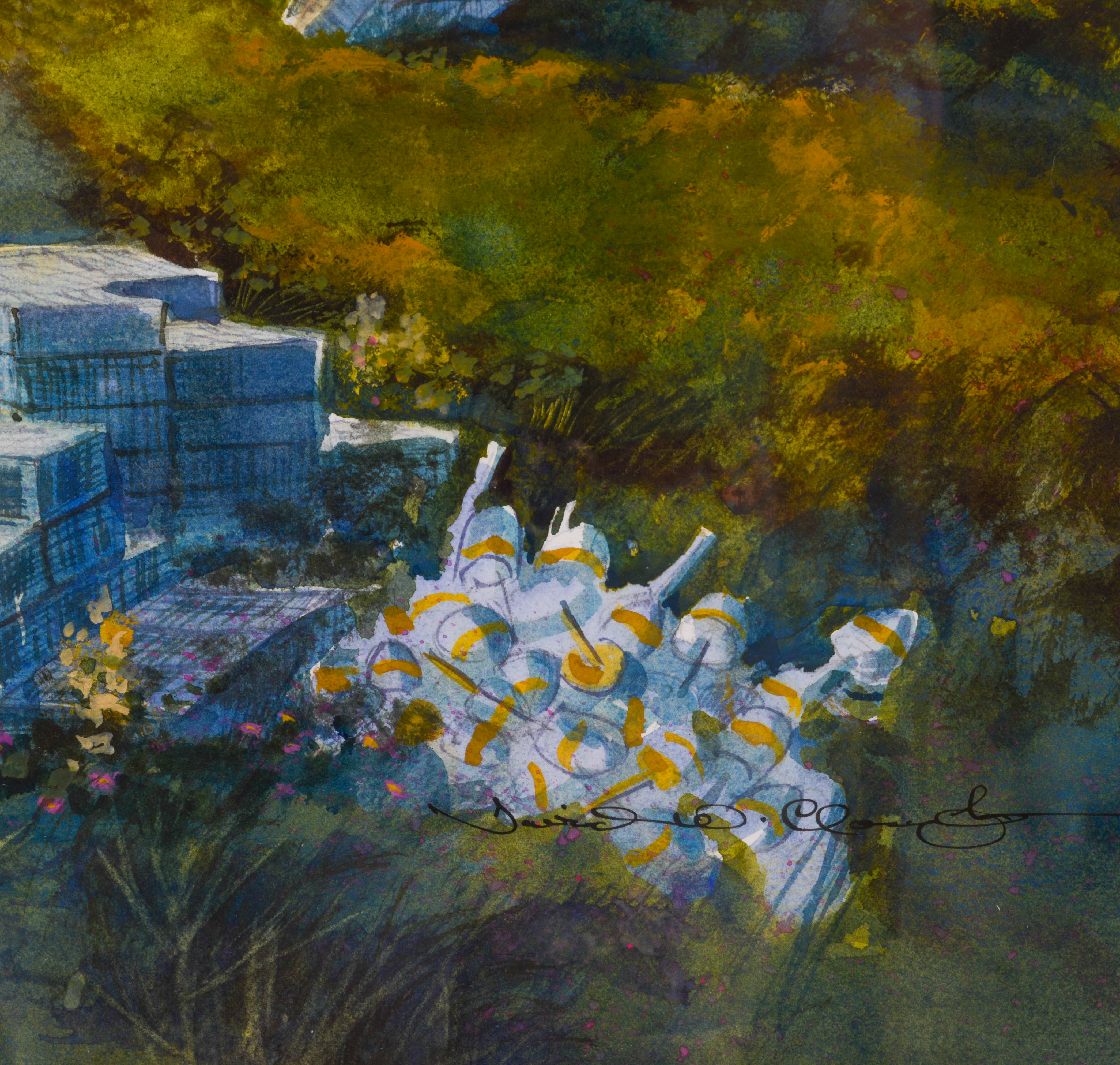 DAVID W. CLOUGH (1931-2024). LILAC TIME (STONINGTON MAINE).