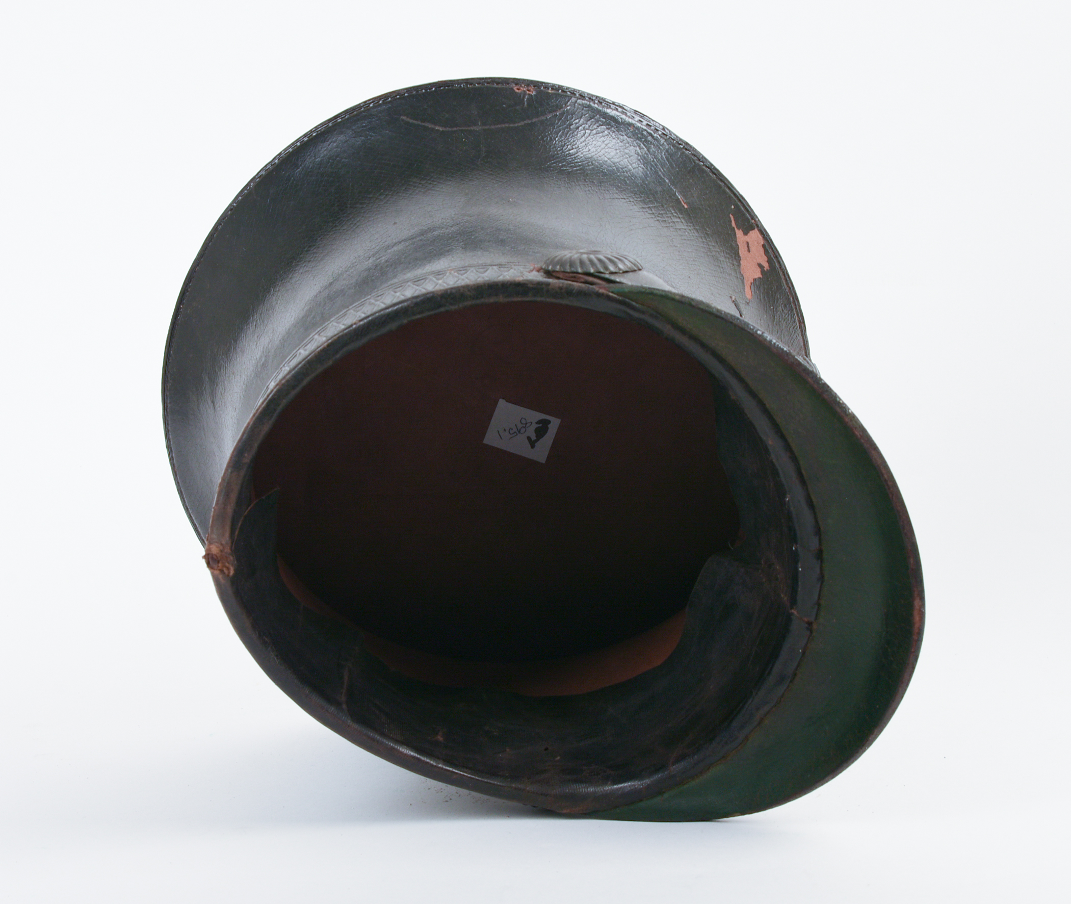 AMERICAN MILITIA OFFICERS BELL CROWN SHAKO, CIRCA 1830.