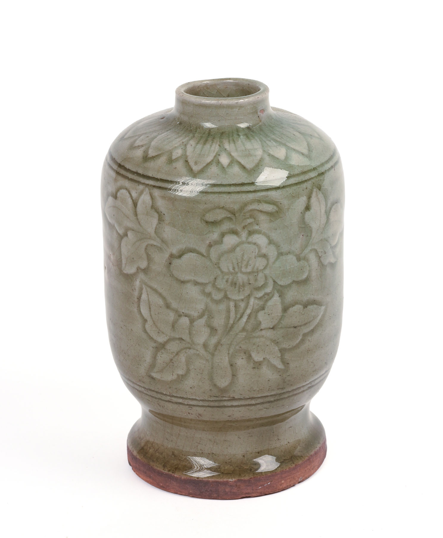 CHINESE 18TH C. CELADON VASE.
