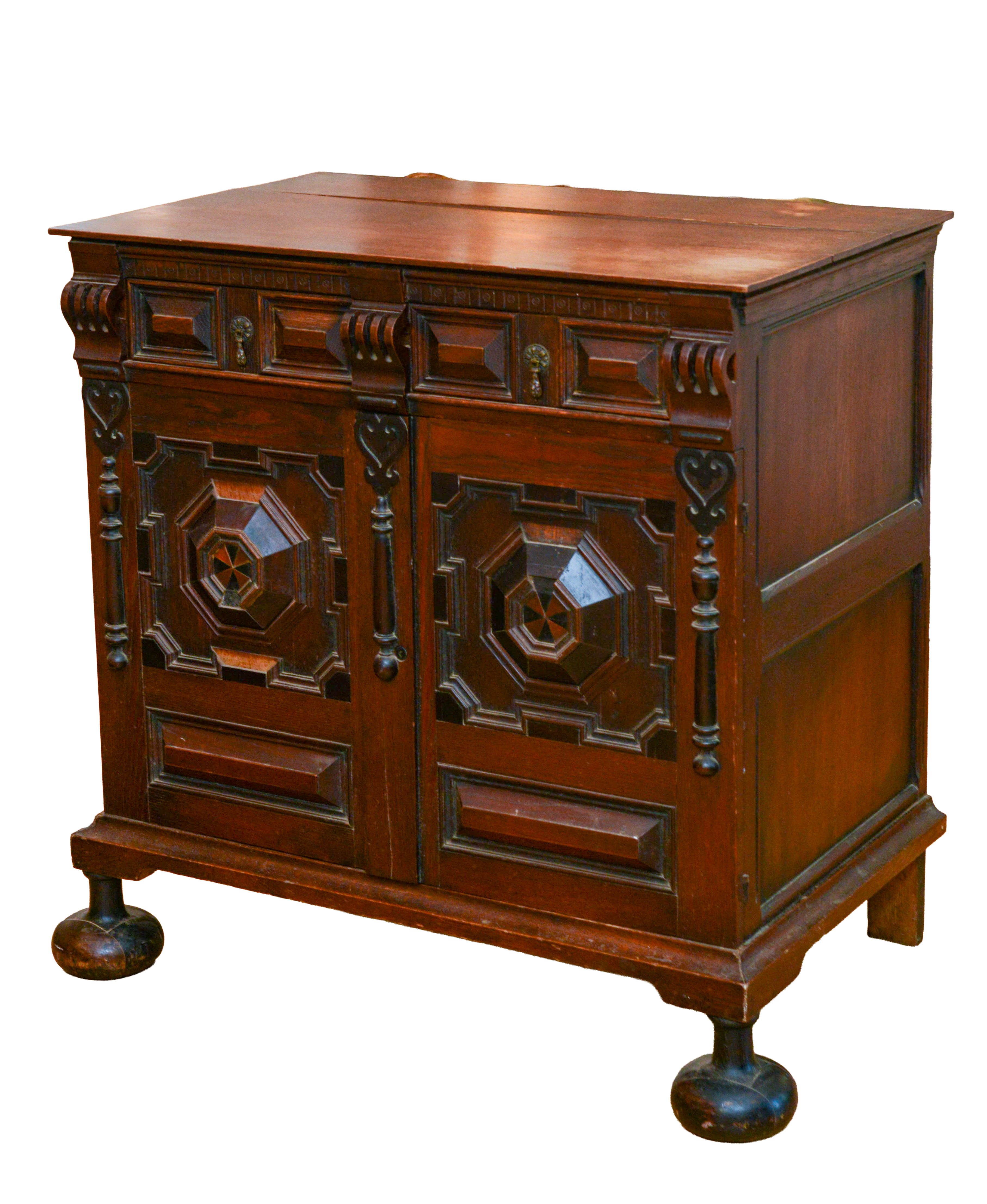 JACOBEAN STYLE GEOMETRIC CHEST