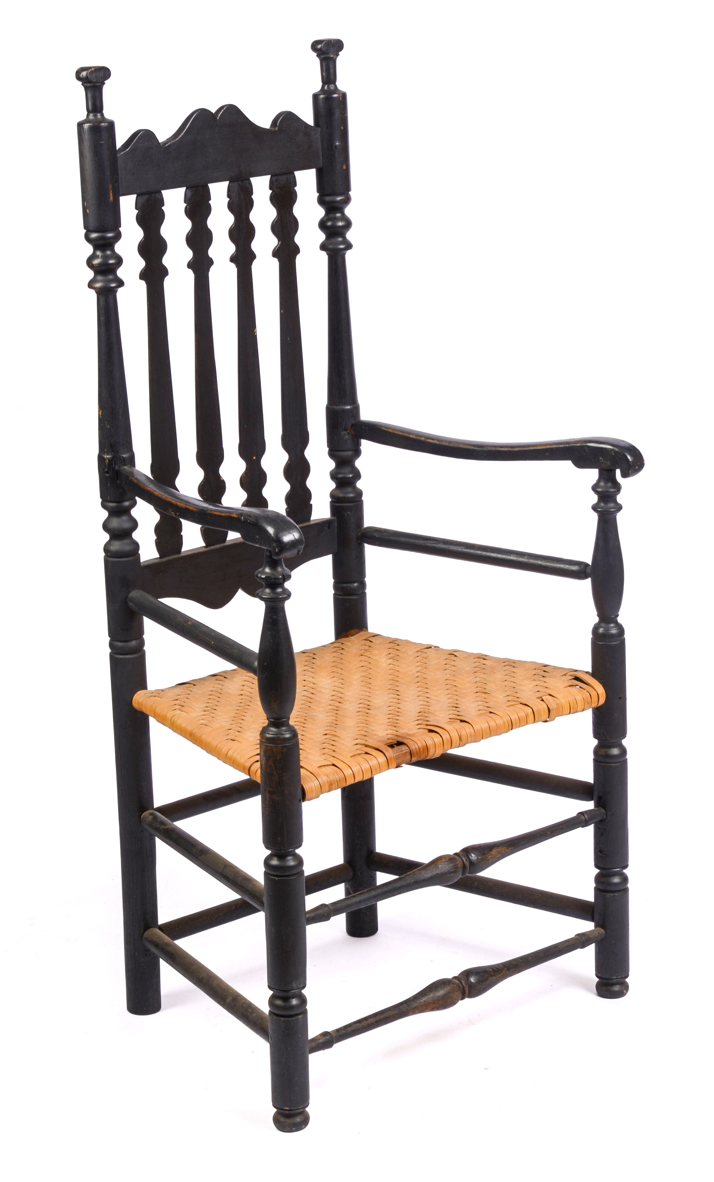 WILLIAM & MARY BANISTER BACK ARMCHAIR.
