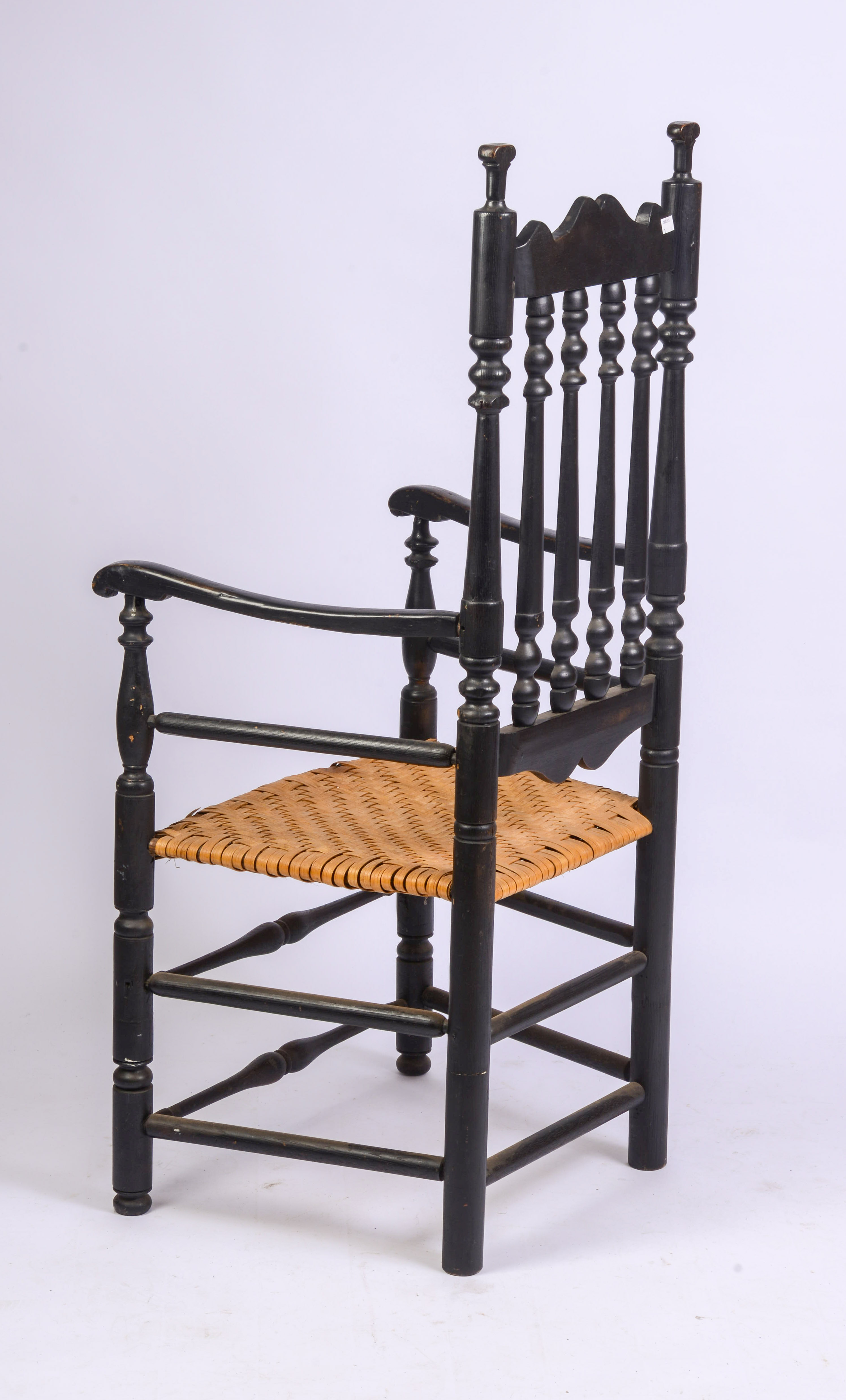 WILLIAM & MARY BANISTER BACK ARMCHAIR.
