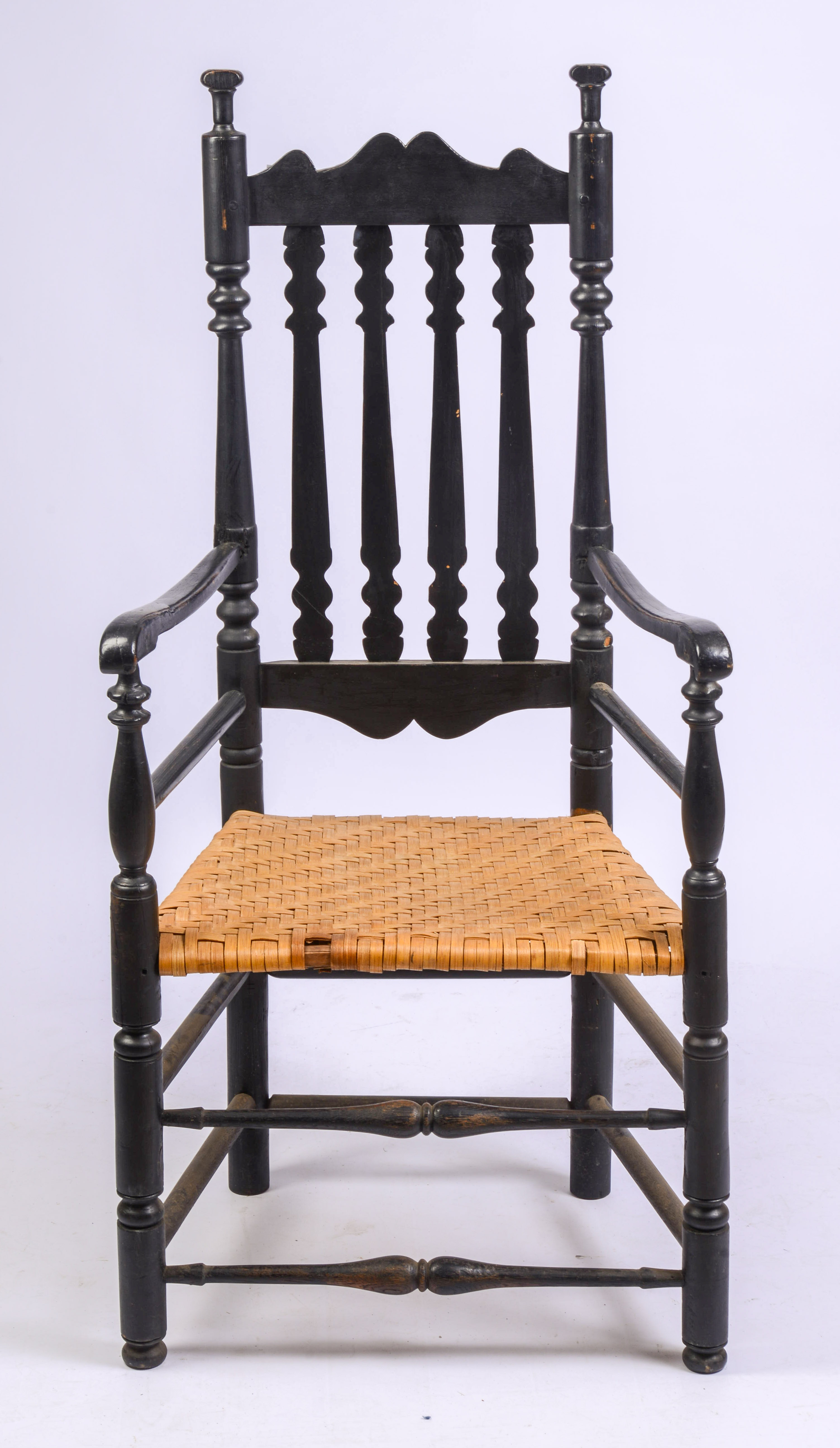 WILLIAM & MARY BANISTER BACK ARMCHAIR.