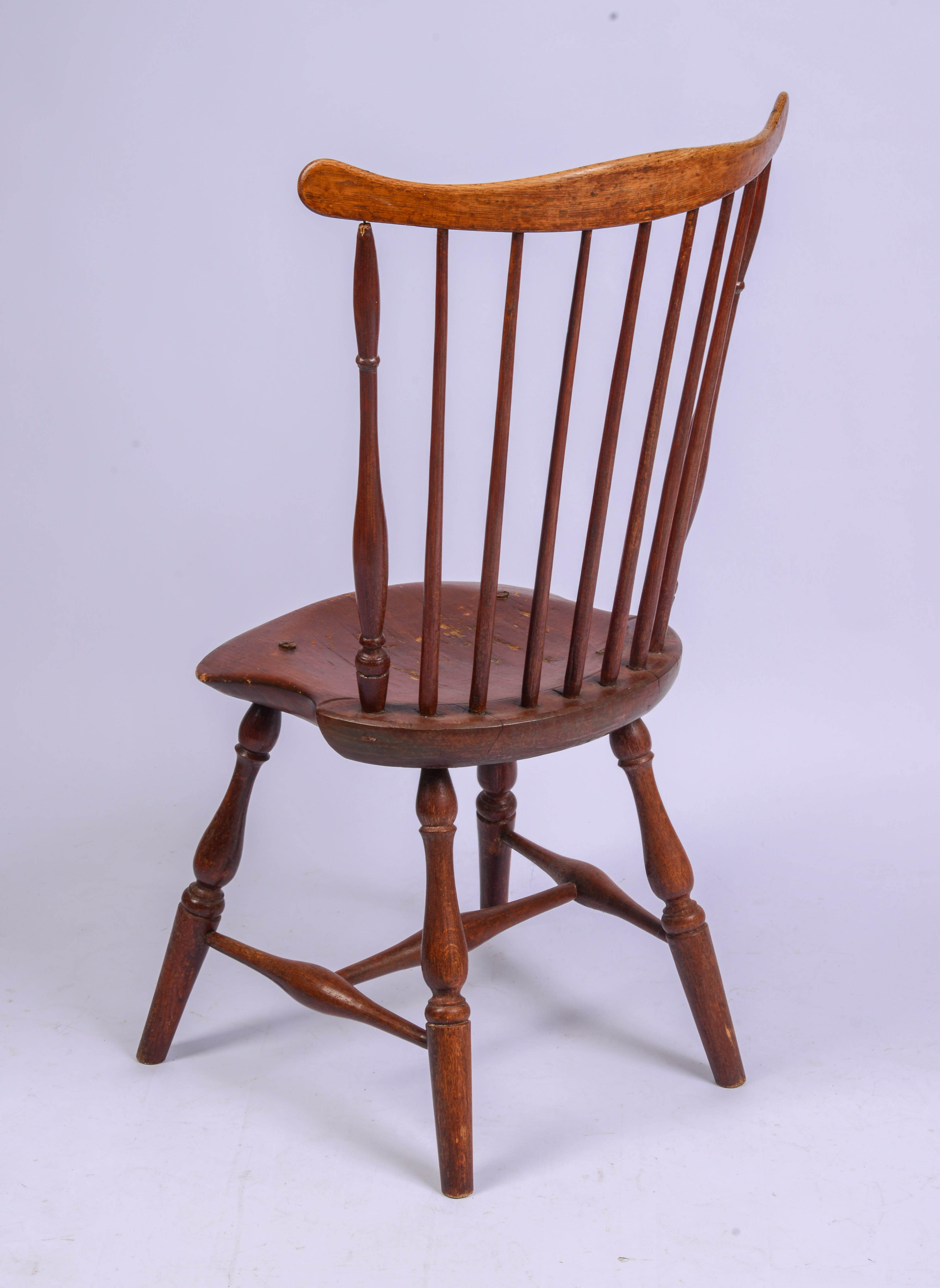 CONNECTICUT FAN-BACK WINDSOR SIDE CHAIR.