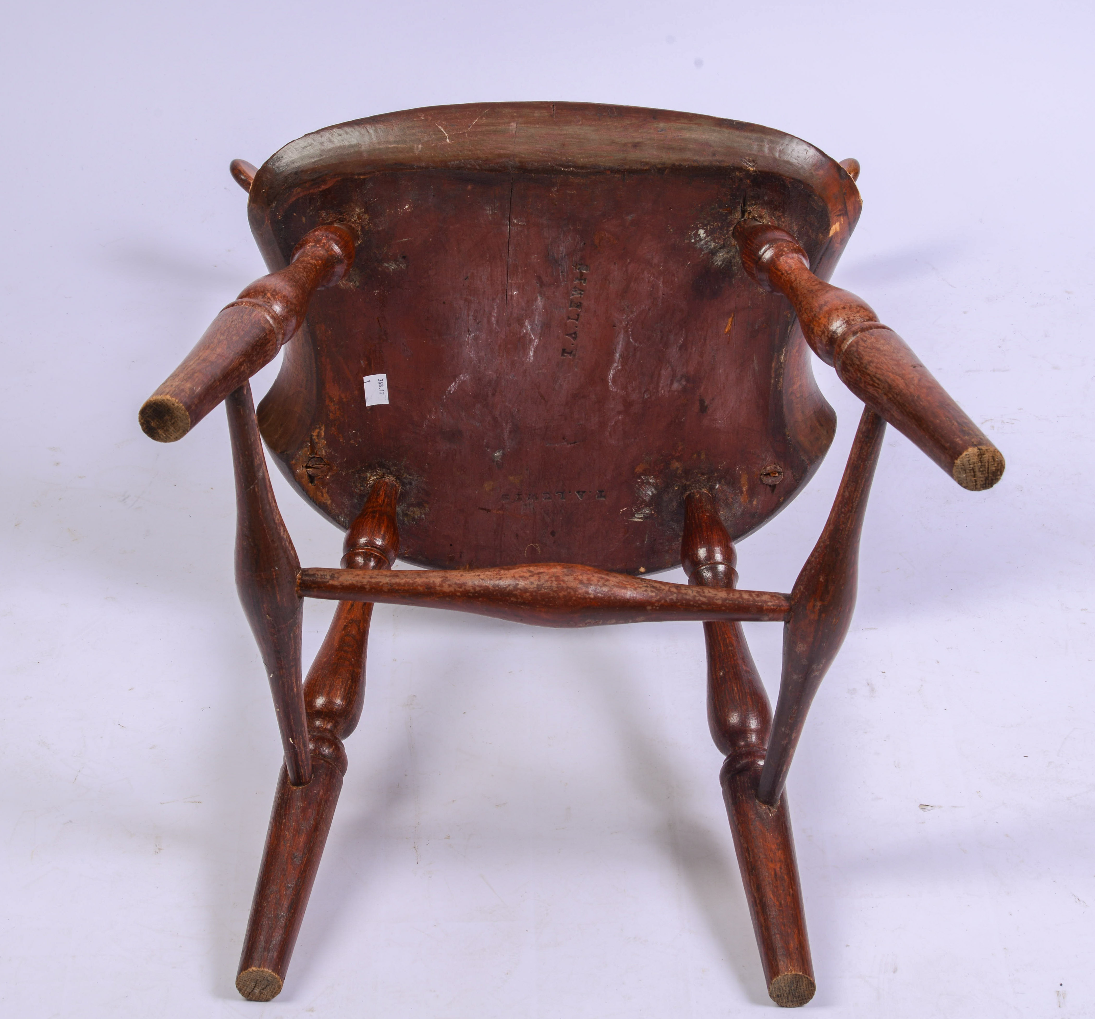 CONNECTICUT FAN-BACK WINDSOR SIDE CHAIR.