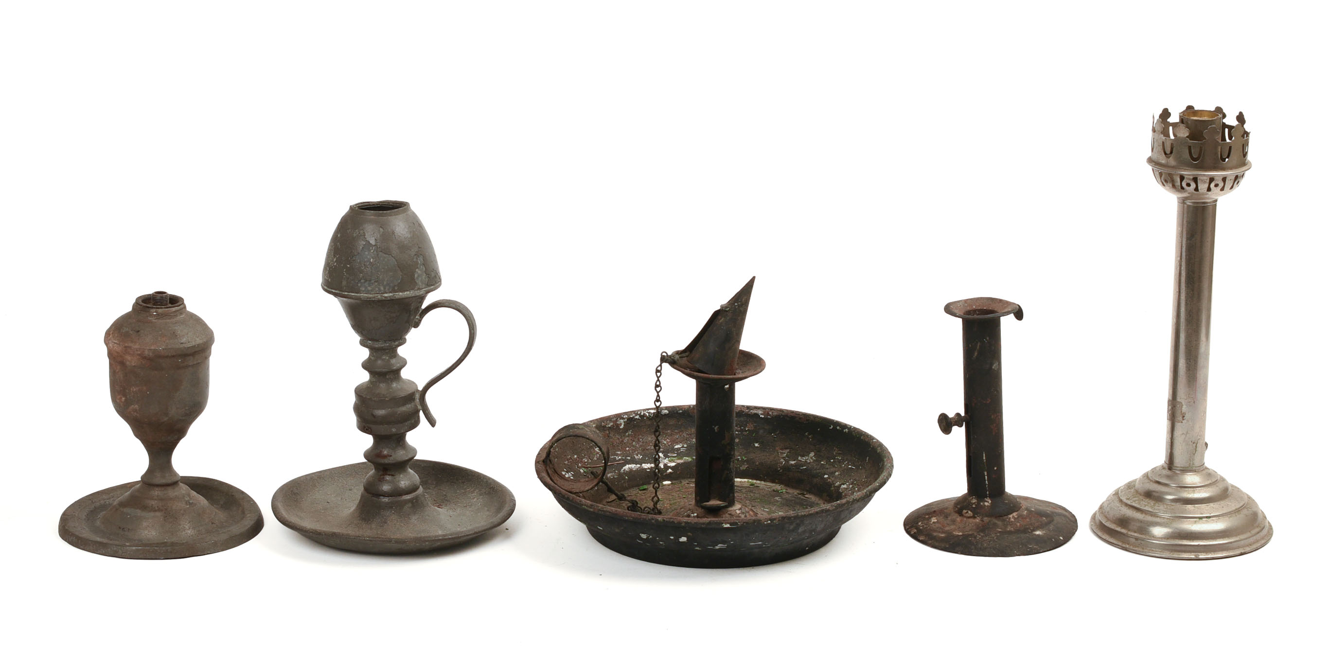 GROUP OF EARLY LIGHTING DEVICES.