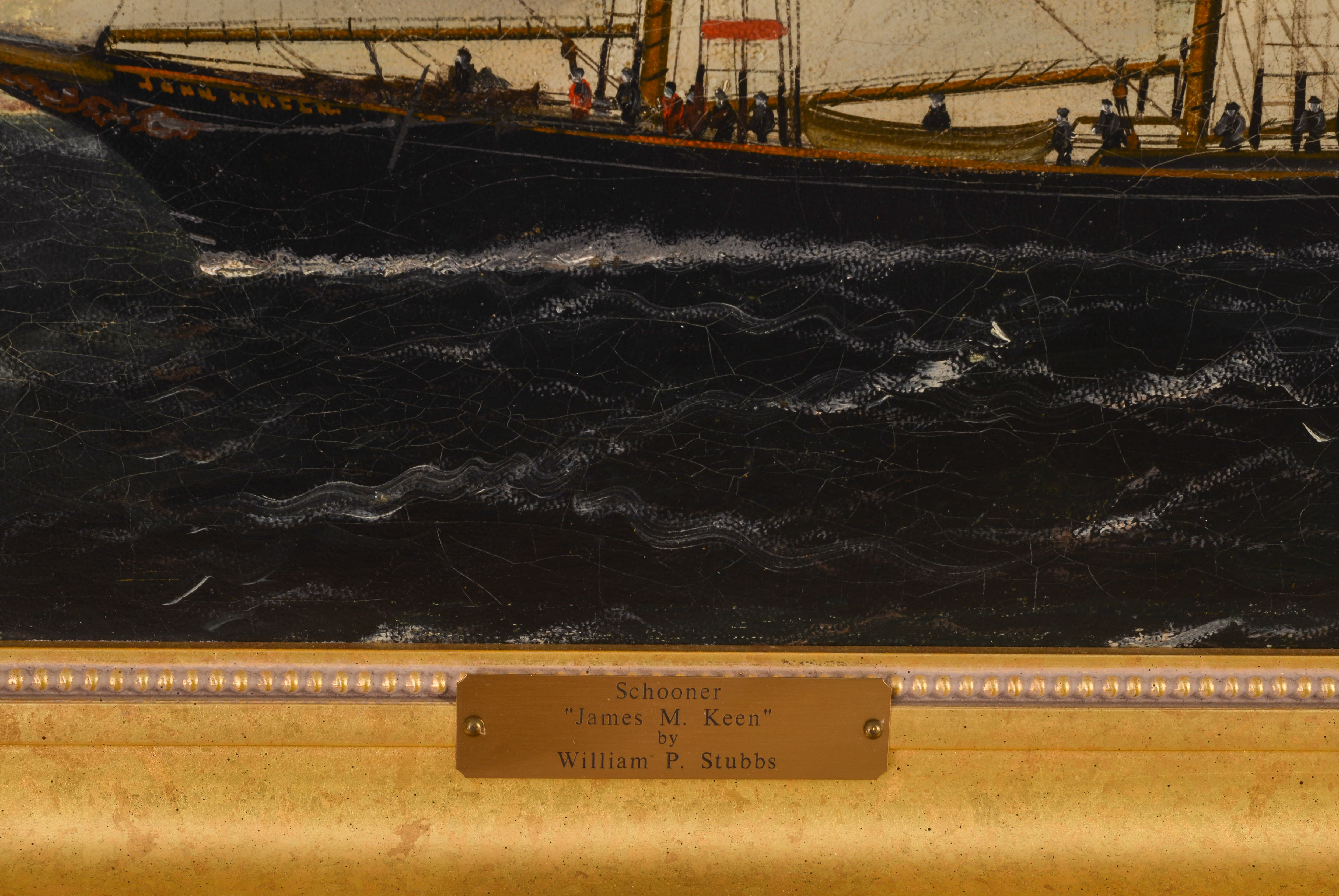 WILLIAM P. STUBBS (1842-1909). THE SCHOONER JOHN M. KEEN.