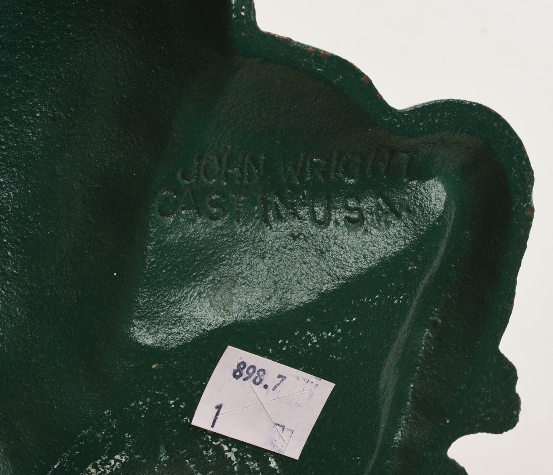 JOHN WRIGHT CAST IRON GOOSE DOORSTOP.