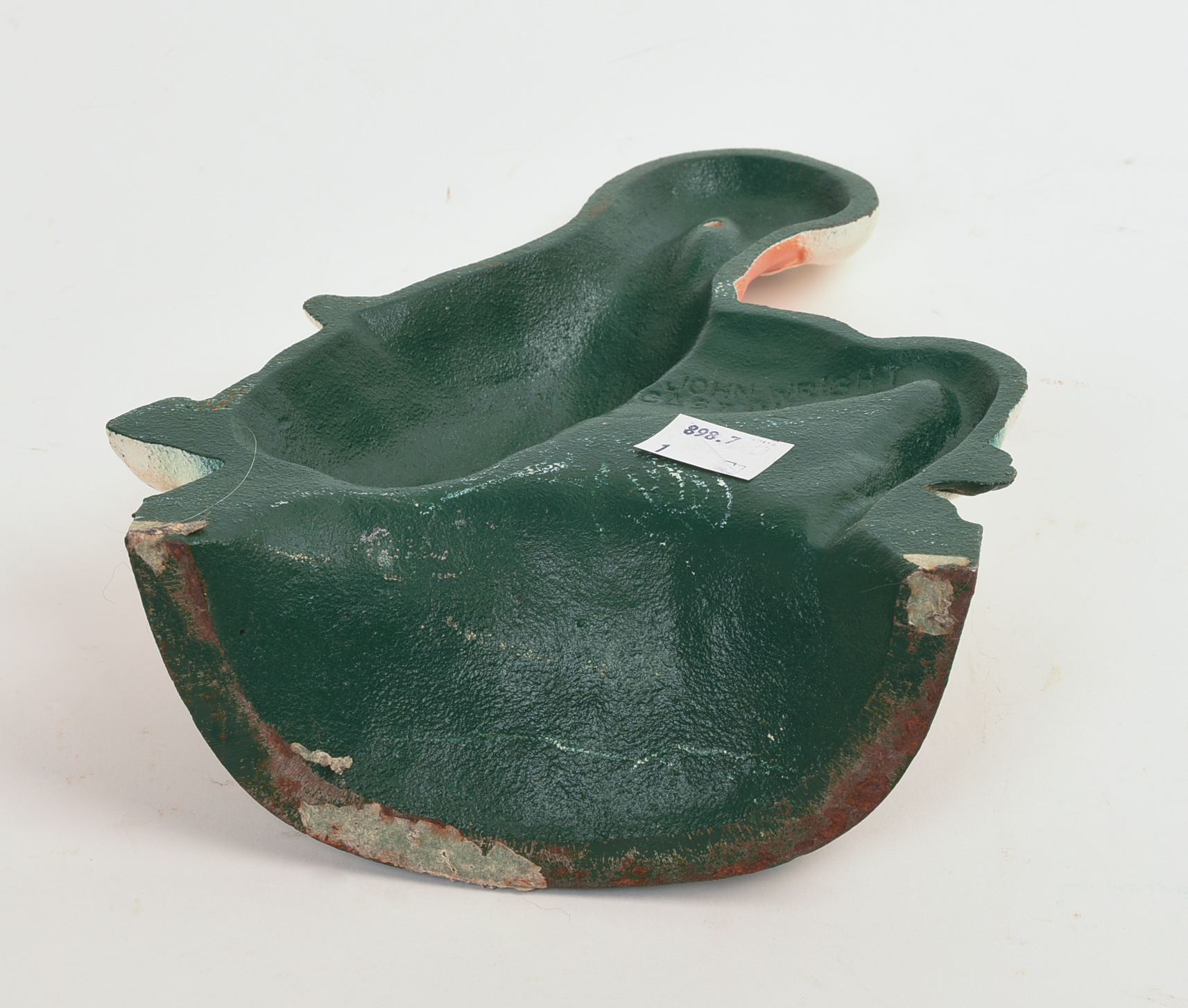 JOHN WRIGHT CAST IRON GOOSE DOORSTOP.