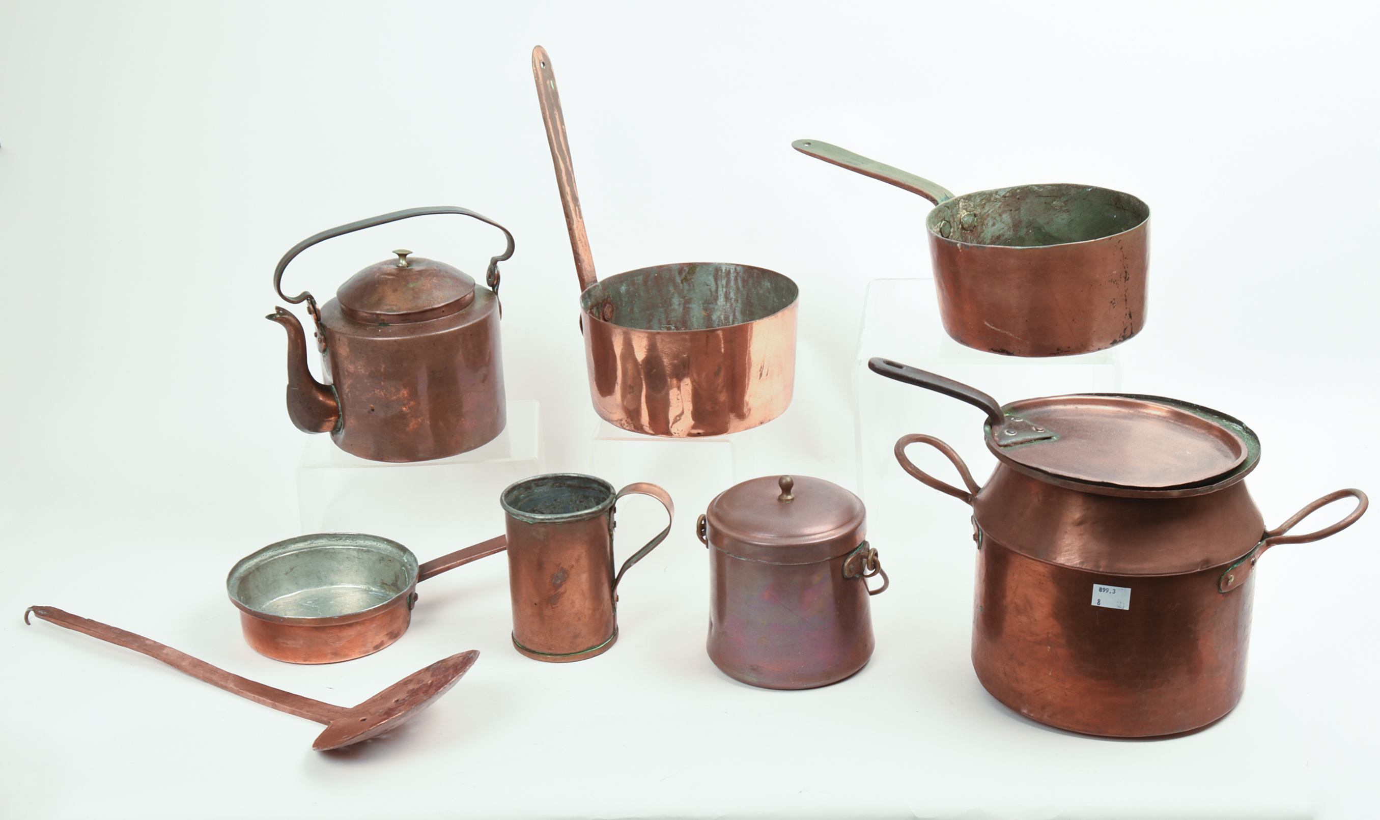 GROUP OF COPPER COOKWARE