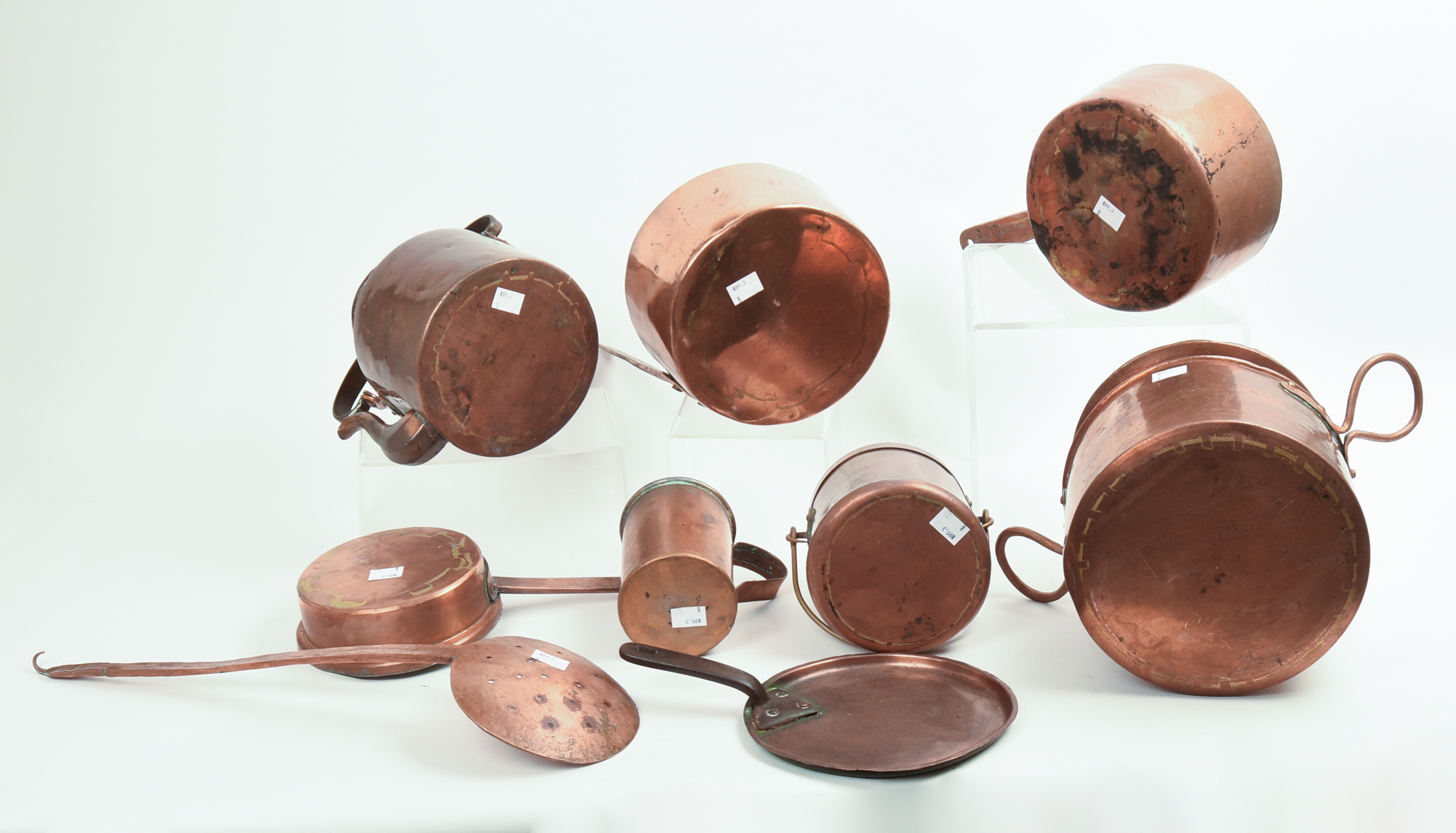 GROUP OF COPPER COOKWARE