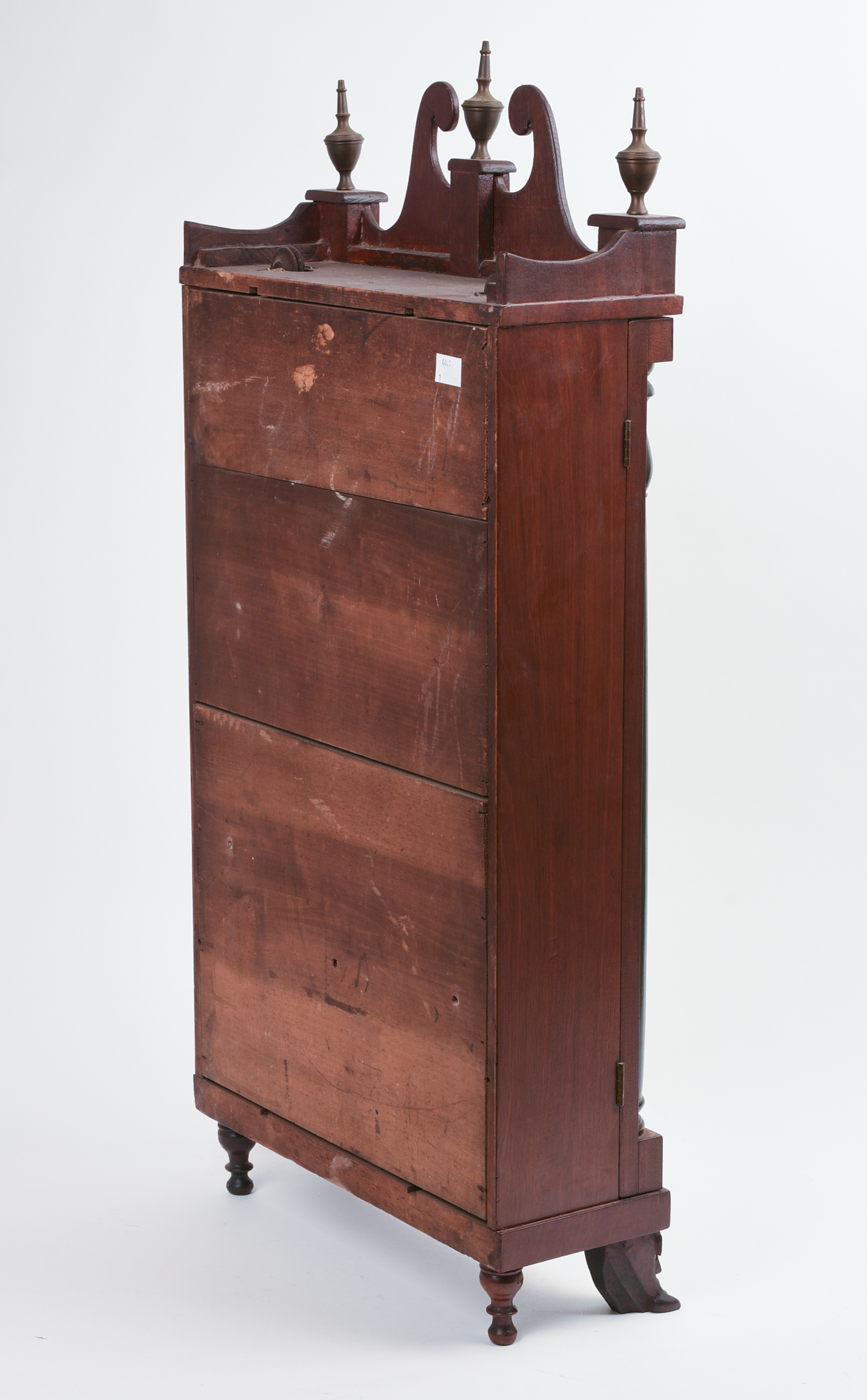 E. & G. W. BARTHOLOMEW SCROLL AND PILASTER MANTLE CLOCK