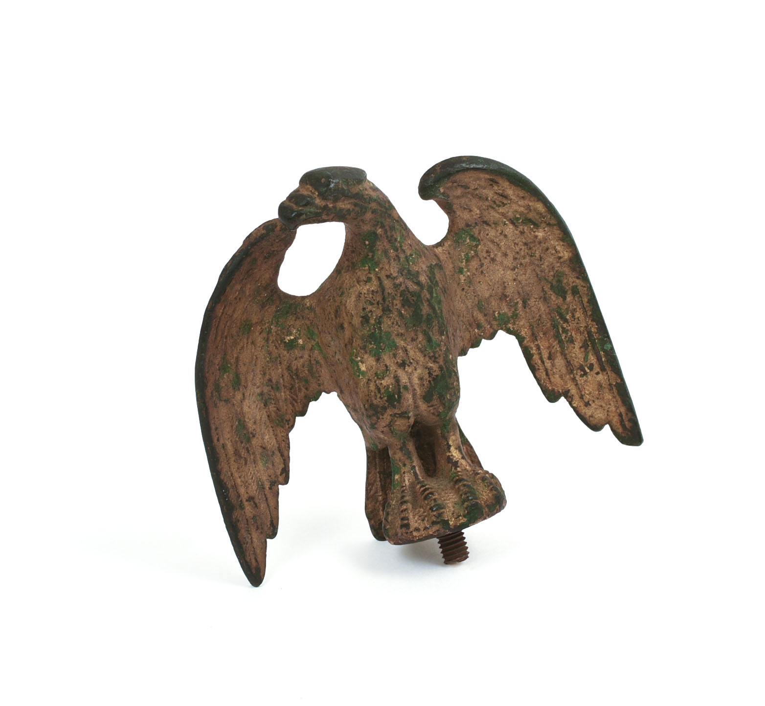 AMERICAN EAGLE GILT METAL FLAG TOPPER