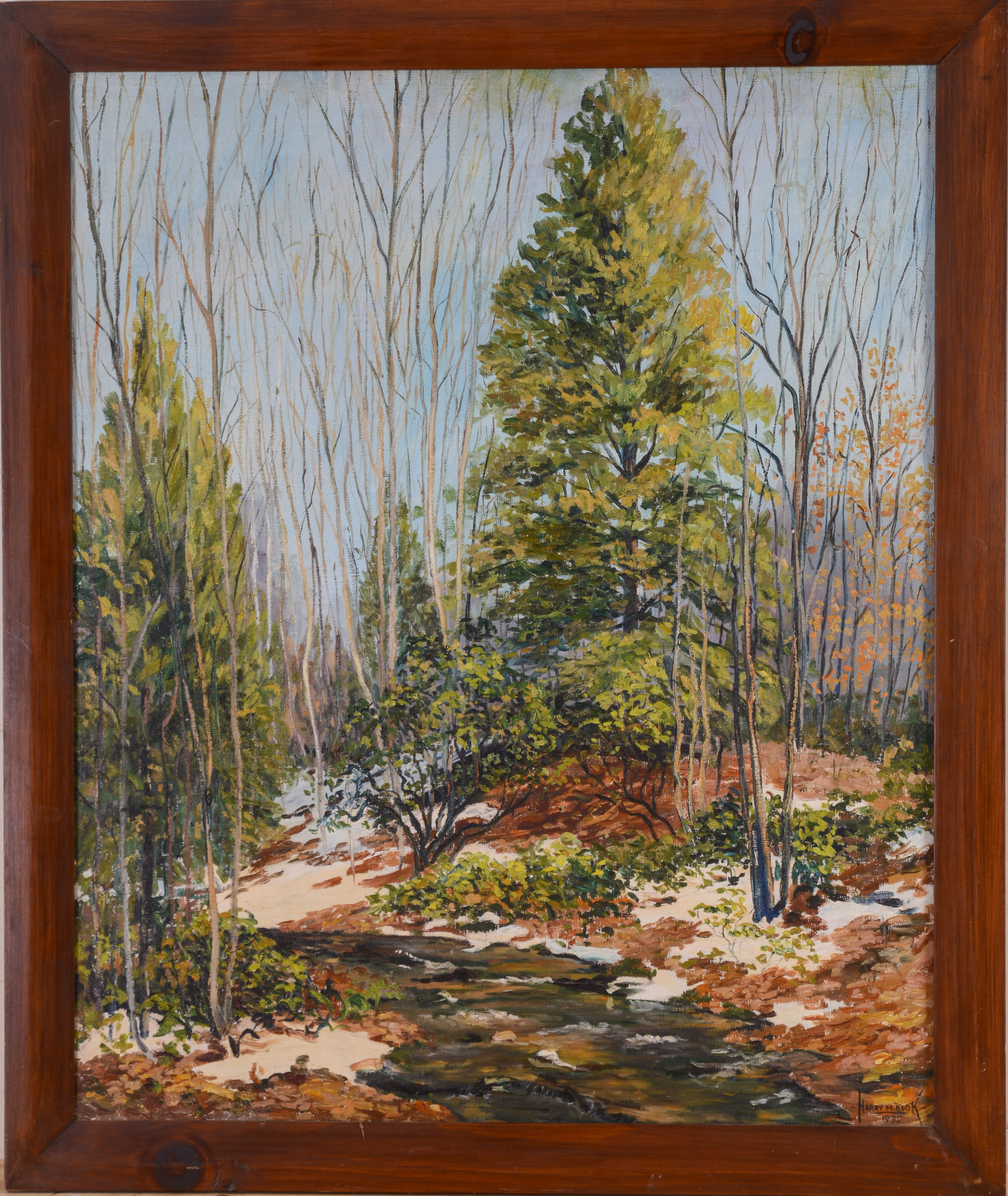 HARRY M. BOOK (PENNSYLVANIA, 1904-1971). LARGE FOREST SCENE