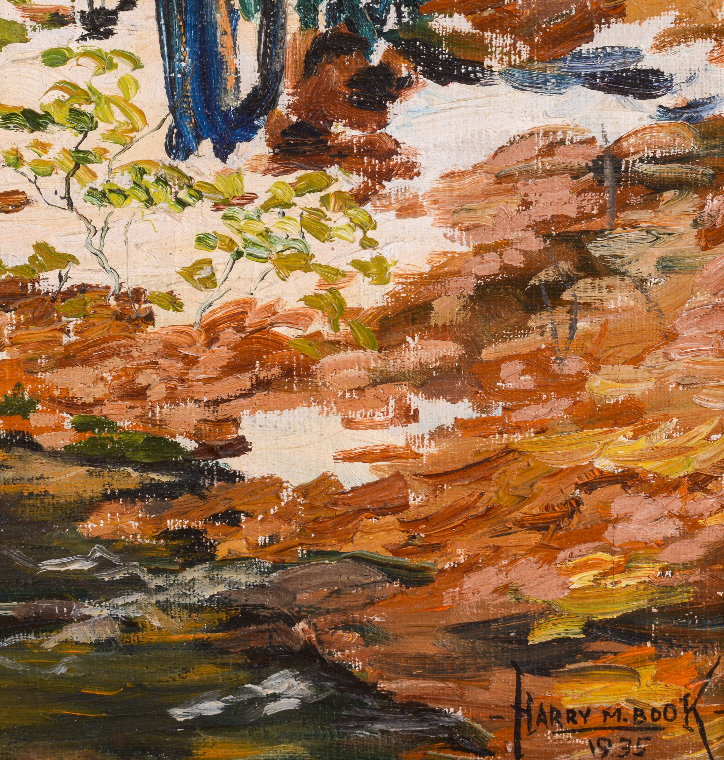 HARRY M. BOOK (PENNSYLVANIA, 1904-1971). LARGE FOREST SCENE