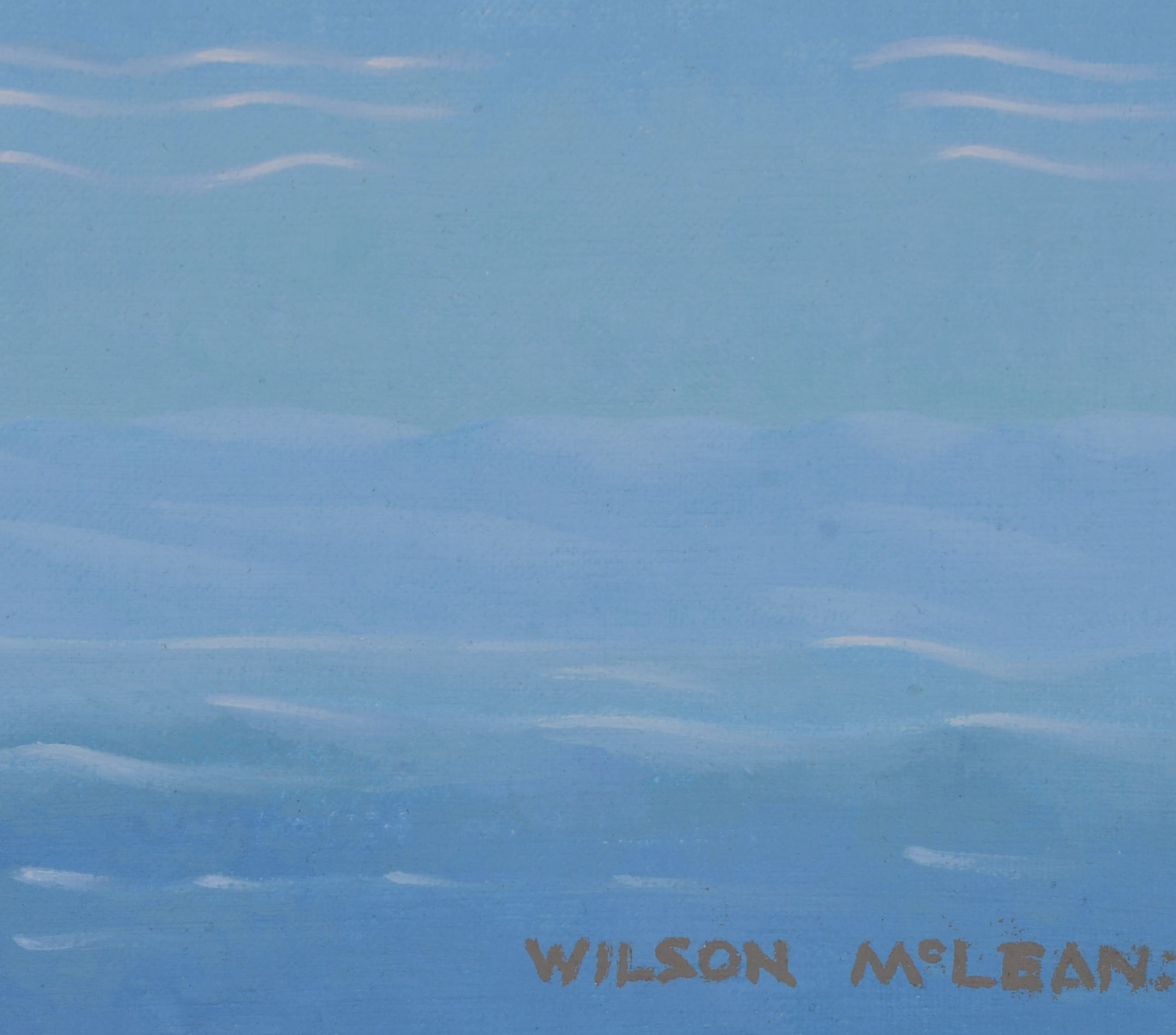 WILSON MCLEAN (UNITED KINGDOM, UNITED STATES, B. 1937). POLAR BEAR ON MELTING ICE