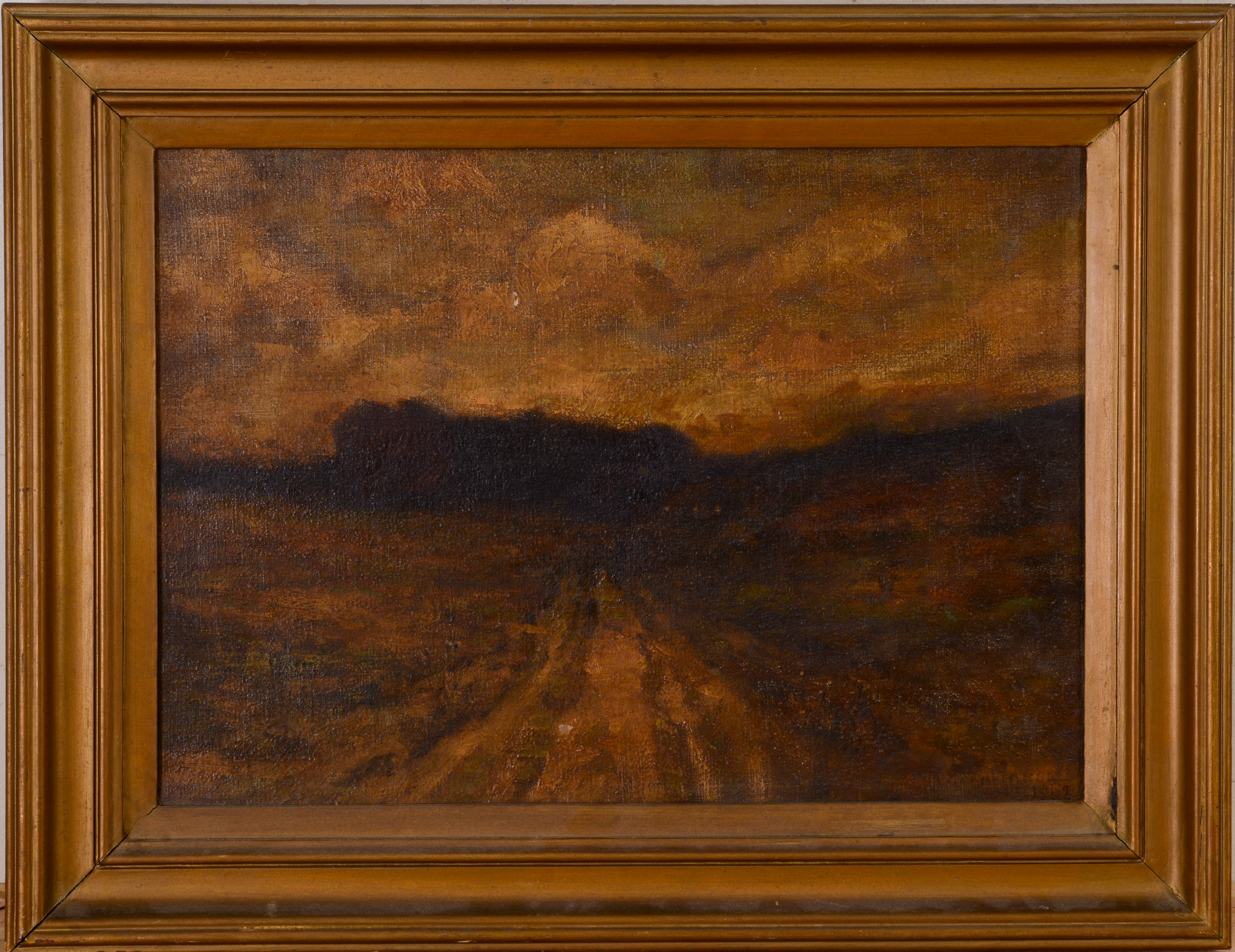 ANTIQUE TONALIST LANDSCAPE PAINTING