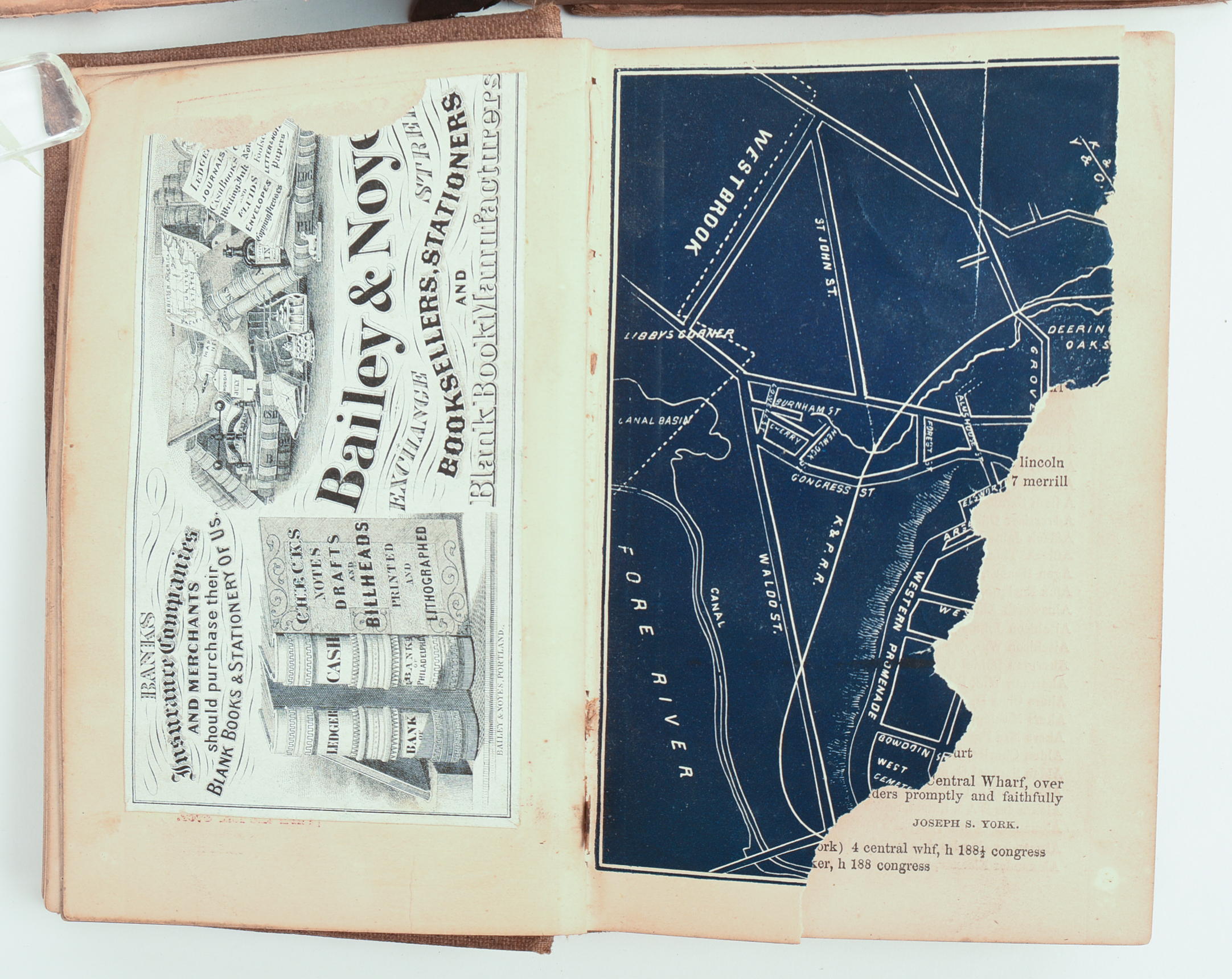 TWO PORTLAND, MAINE CITY DIRECTORIES, 1860’S