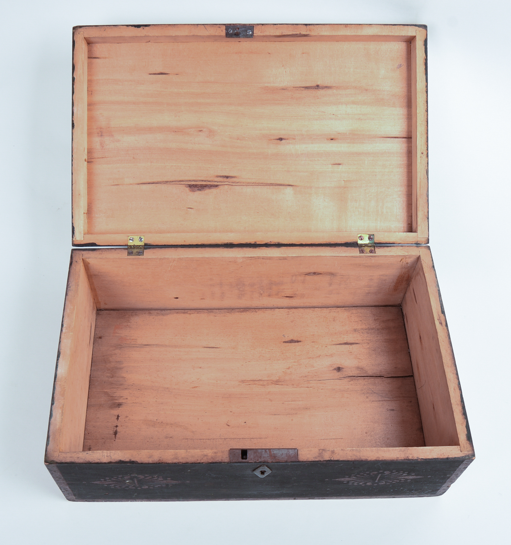 EARLY 19TH C PAINT DECORATED BOX