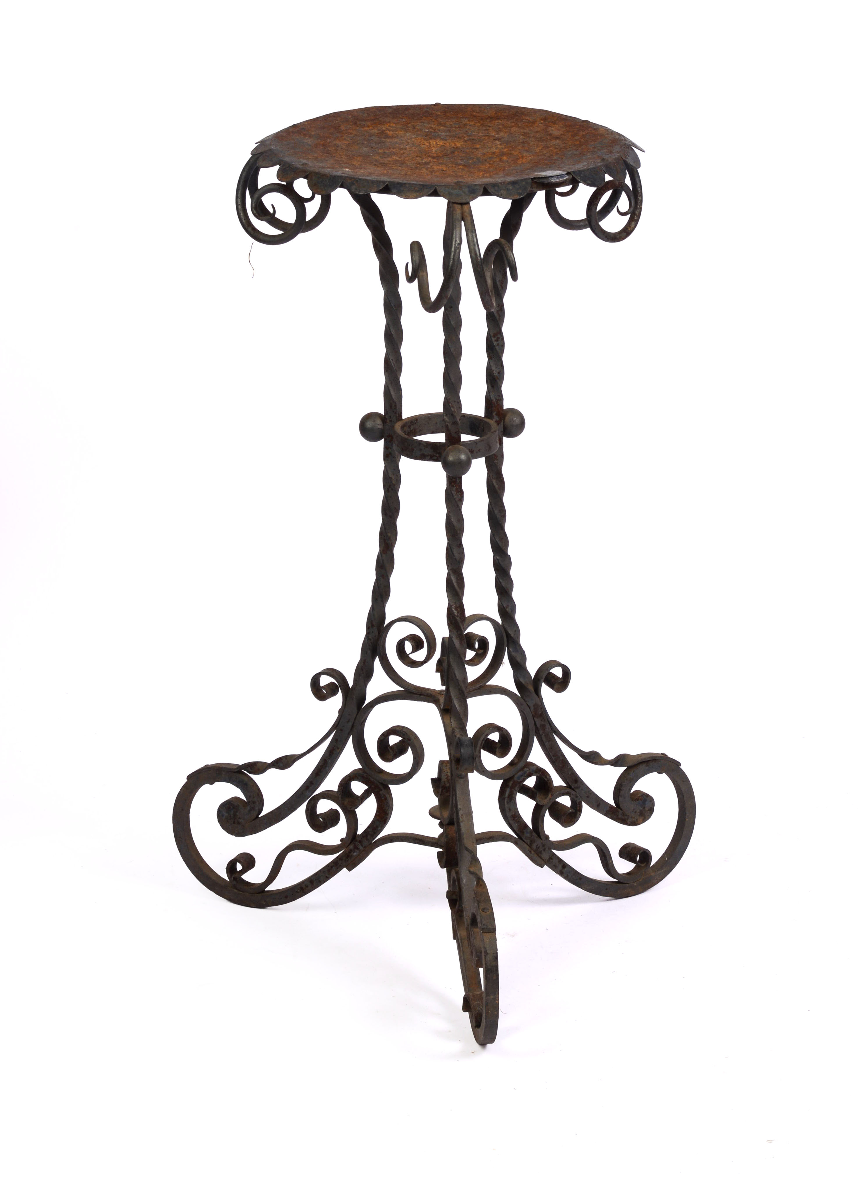 WROUGHT IRON AMERICAN PLANT STAND