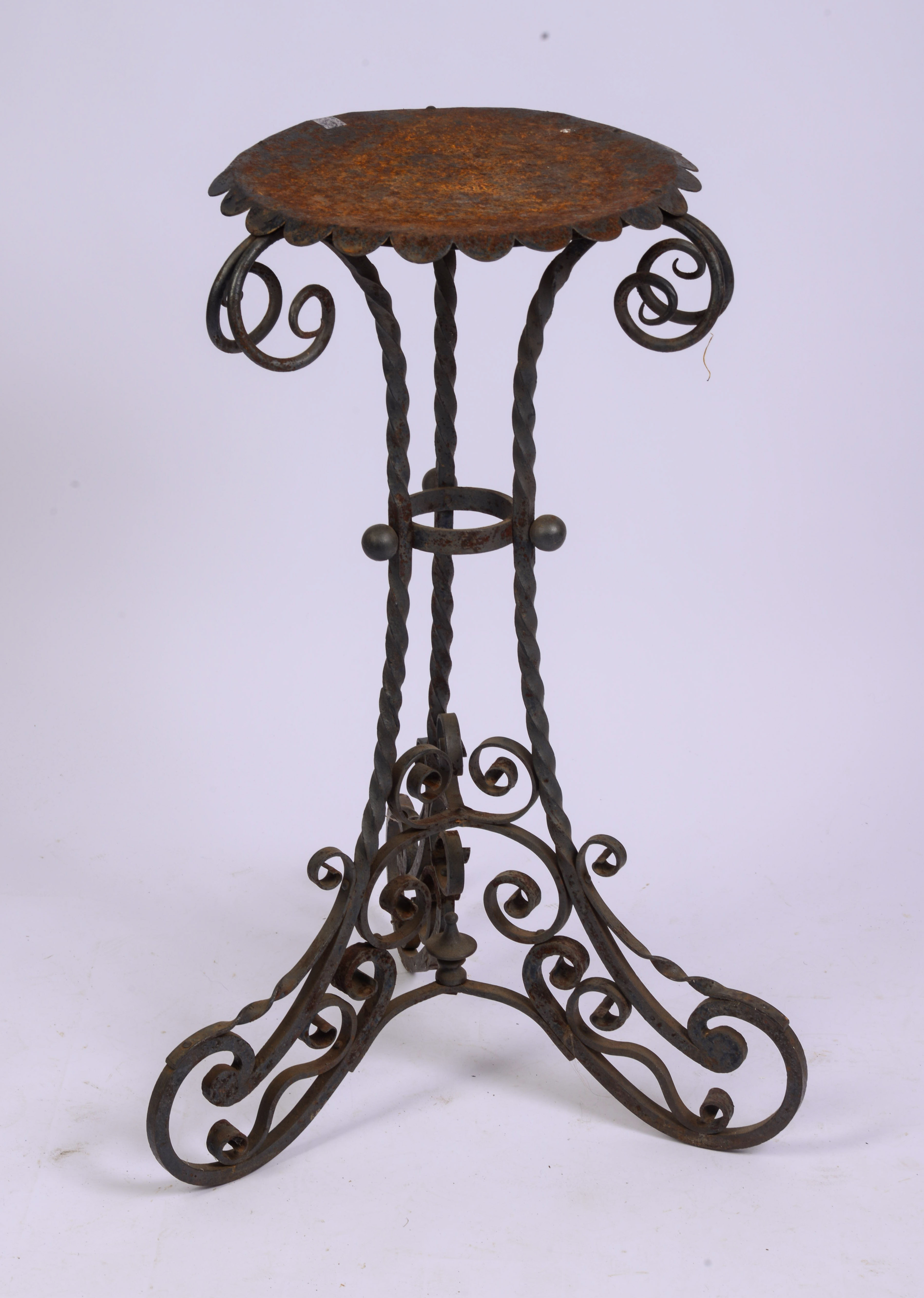 WROUGHT IRON AMERICAN PLANT STAND