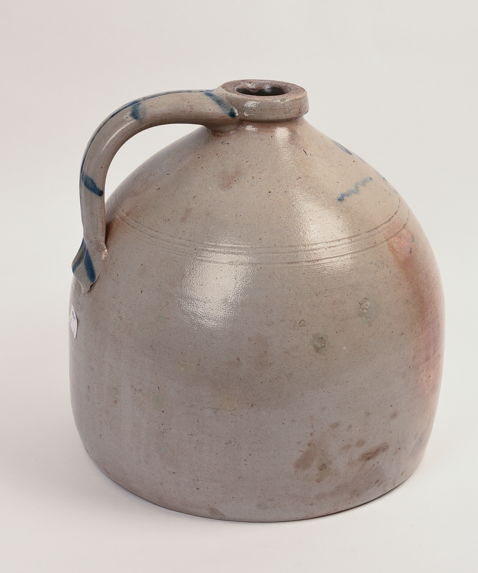 STONEWARE THREE-GALLON JUG.