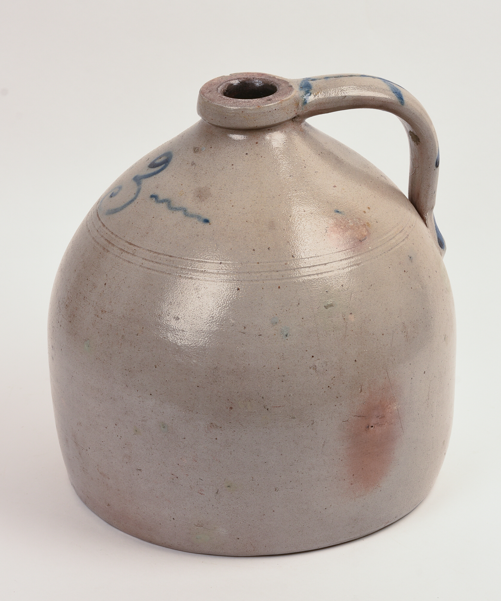 STONEWARE THREE-GALLON JUG.