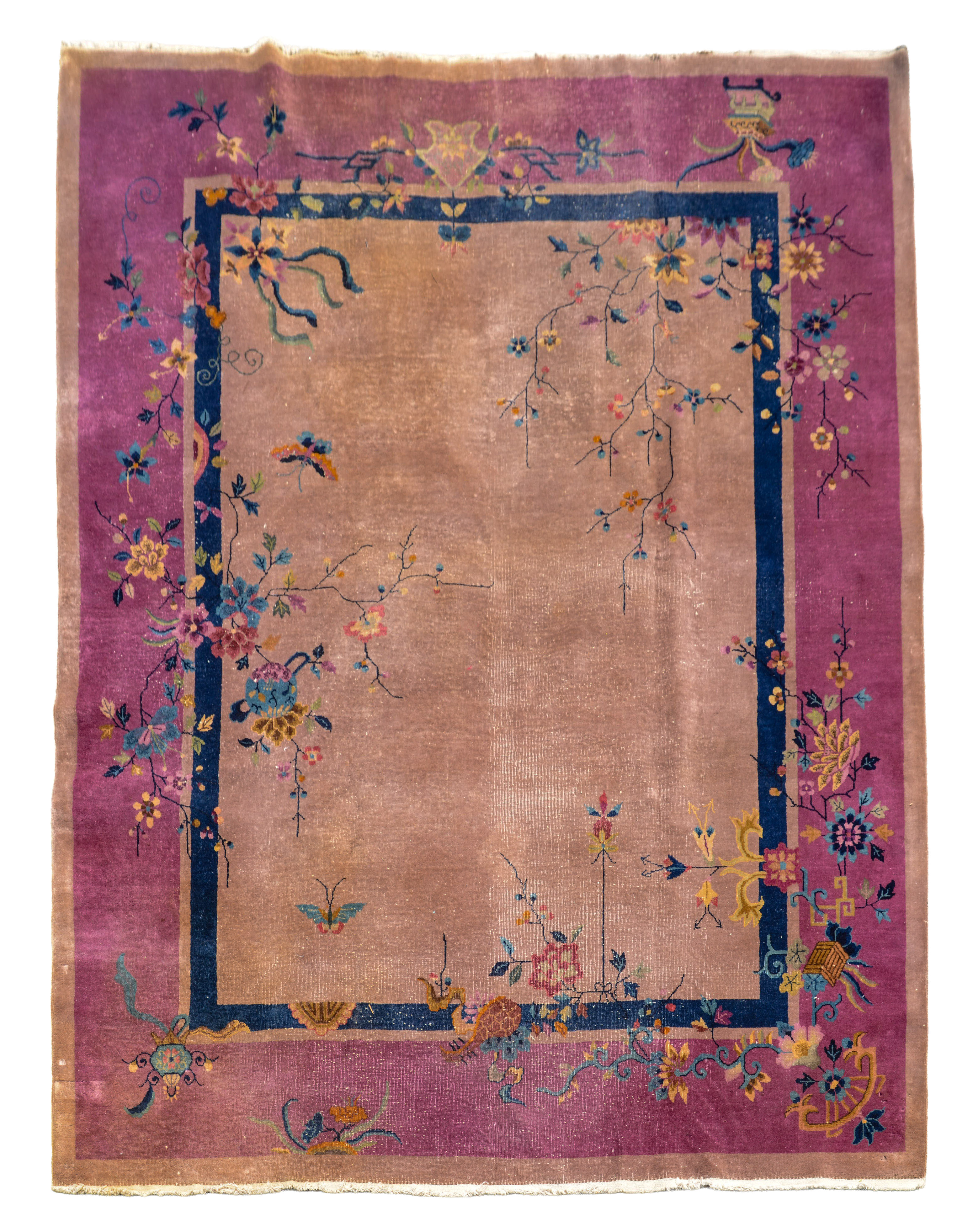 CHINESE ROOM-SIZE ART DECO RUG.