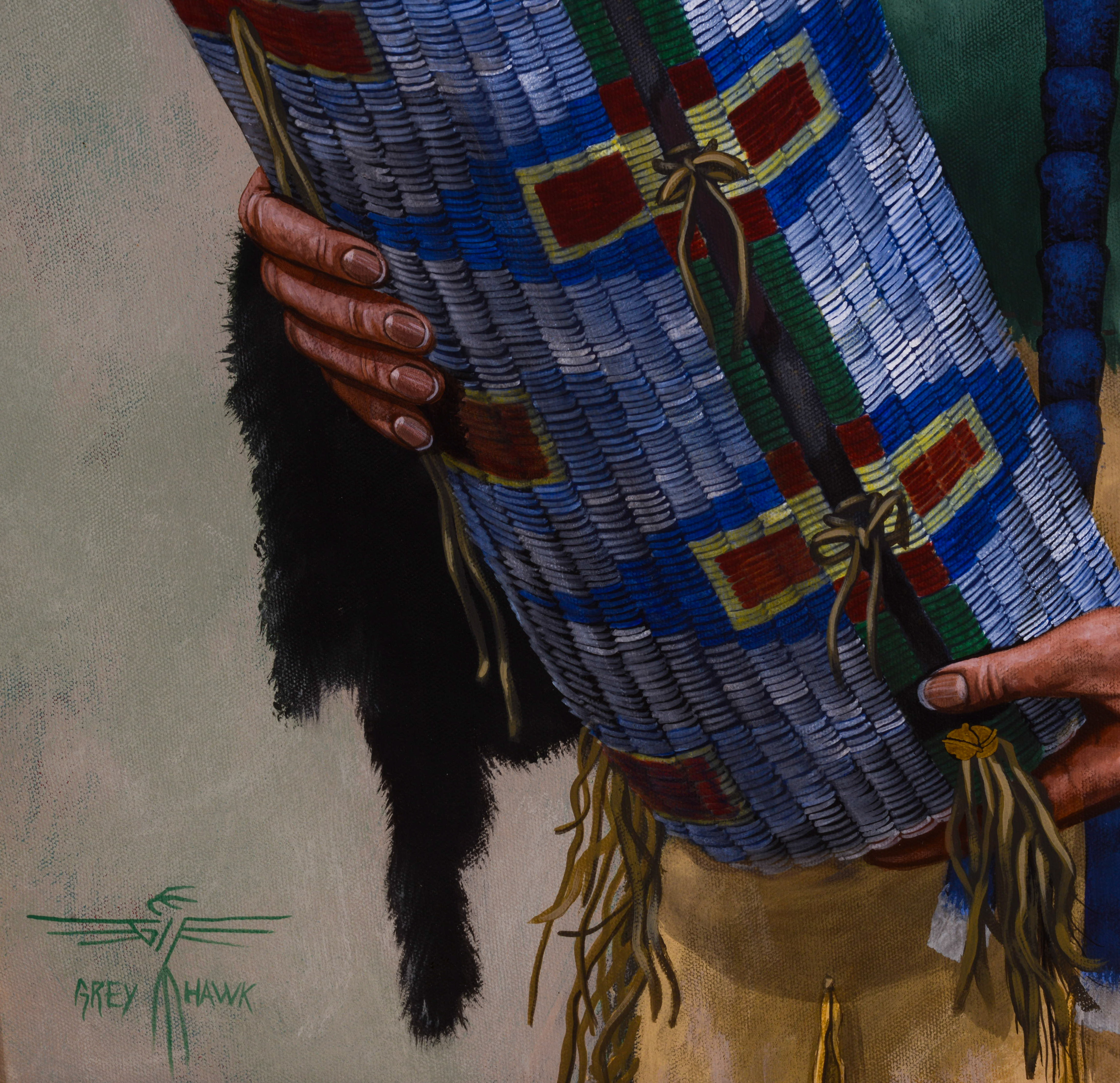 JOHN GREY HAWK. NATIVE AMERICAN MOTHER AND CHILD.