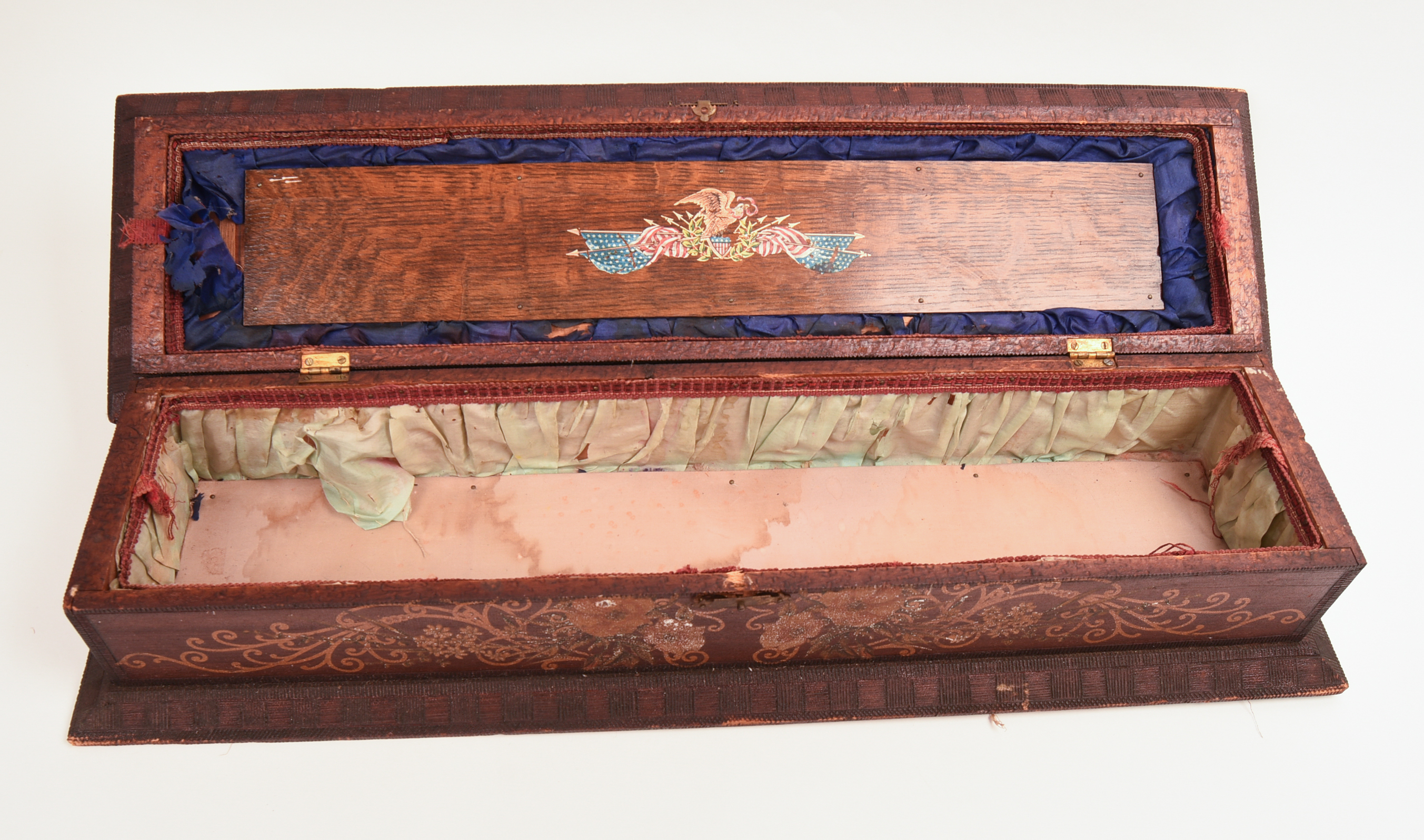19TH CENTURY CARVED & PAINTED BOX