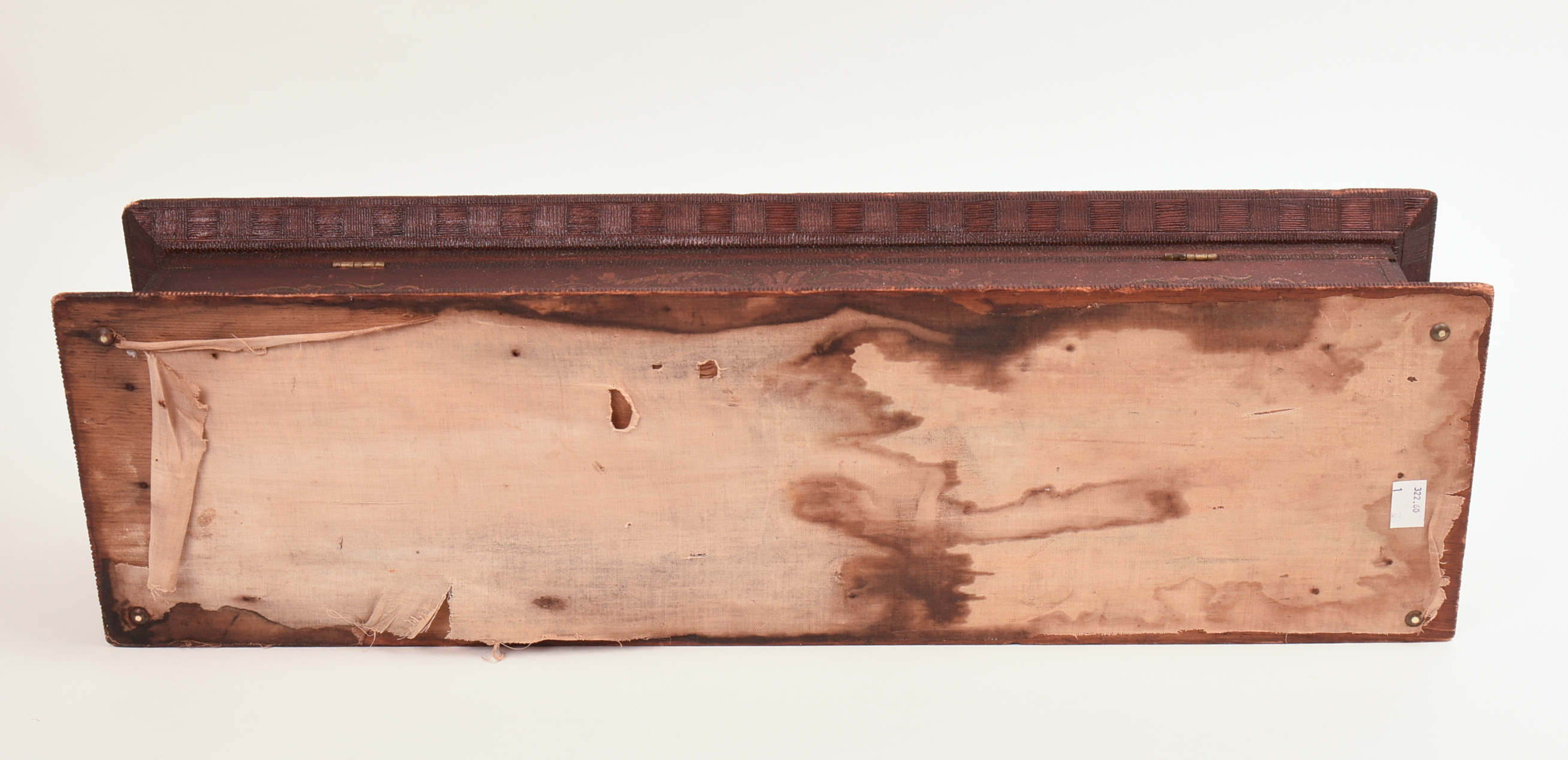 19TH CENTURY CARVED & PAINTED BOX