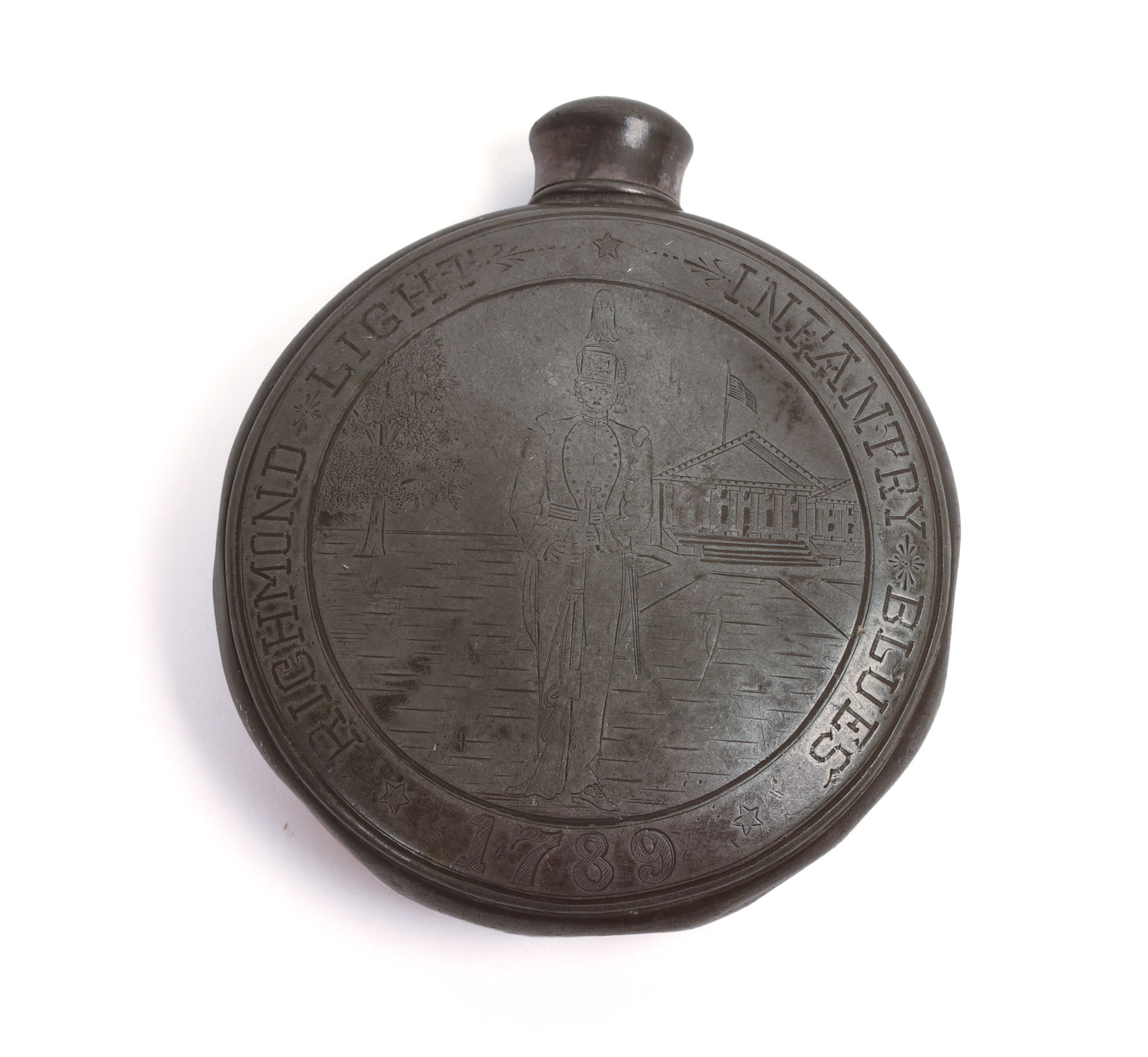 RICHMOND LIGHT INFANTRY BLUES FLASK.