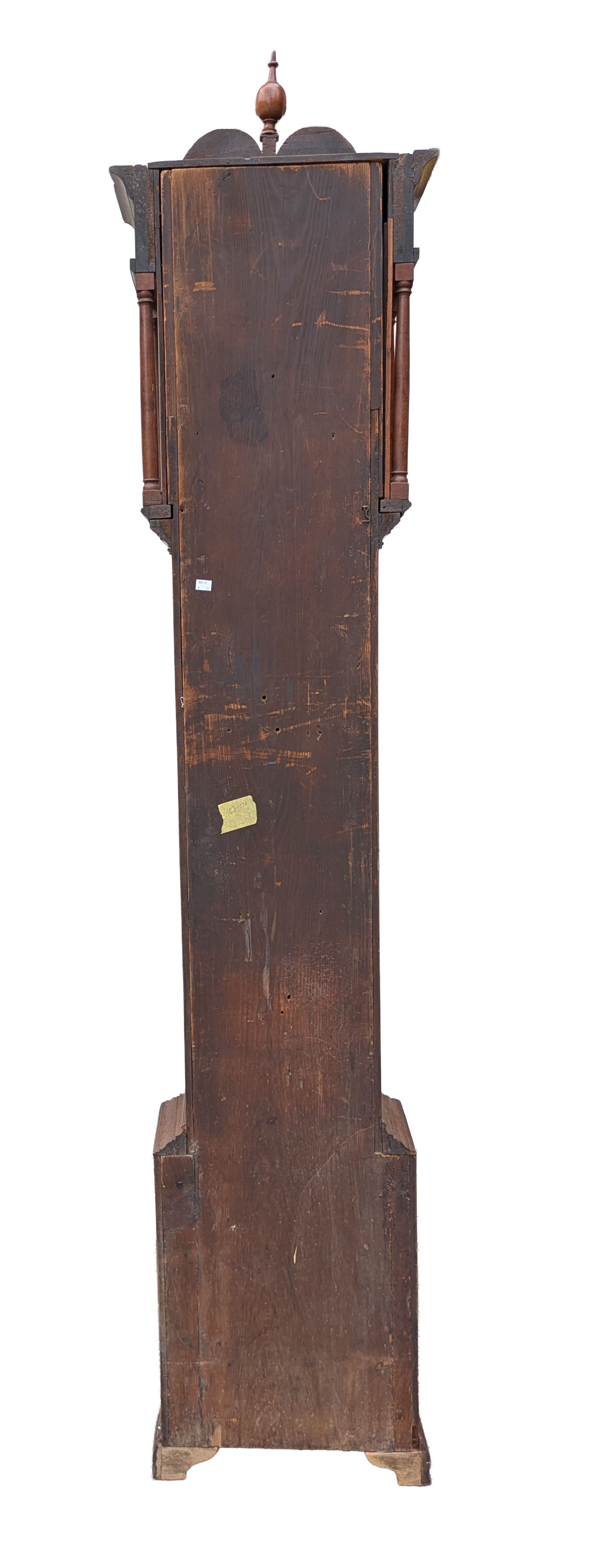 18TH CENTURY AMERICAN WALNUT CHIPPENDALE GRANDFATHER CLOCK.