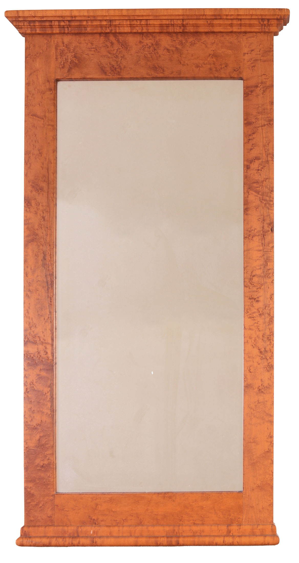 BENCH MADE BIRD'S EYE MAPLE MIRROR.