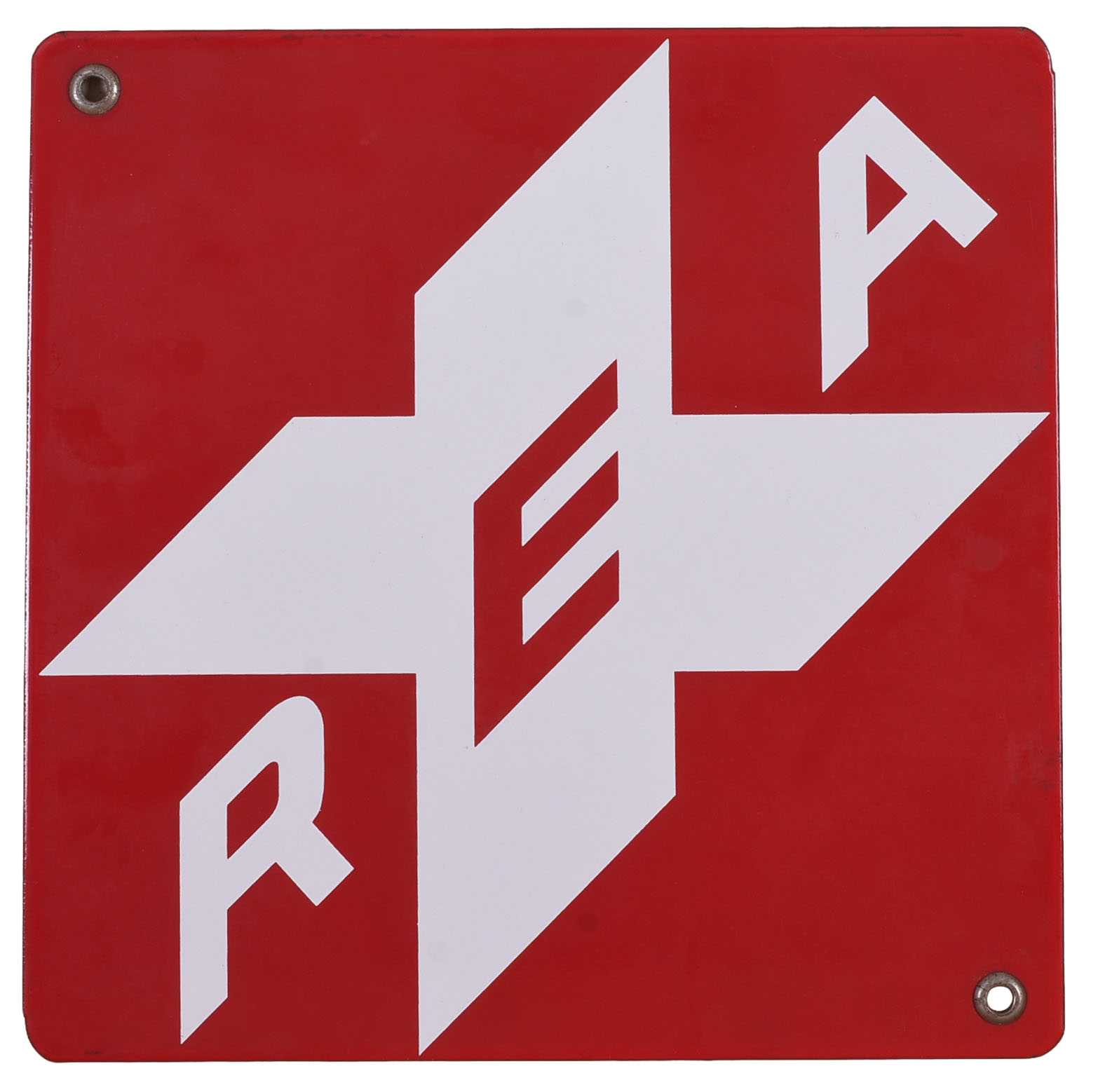 RAILWAY EXPRESS AGENCY ENAMEL SIGN.