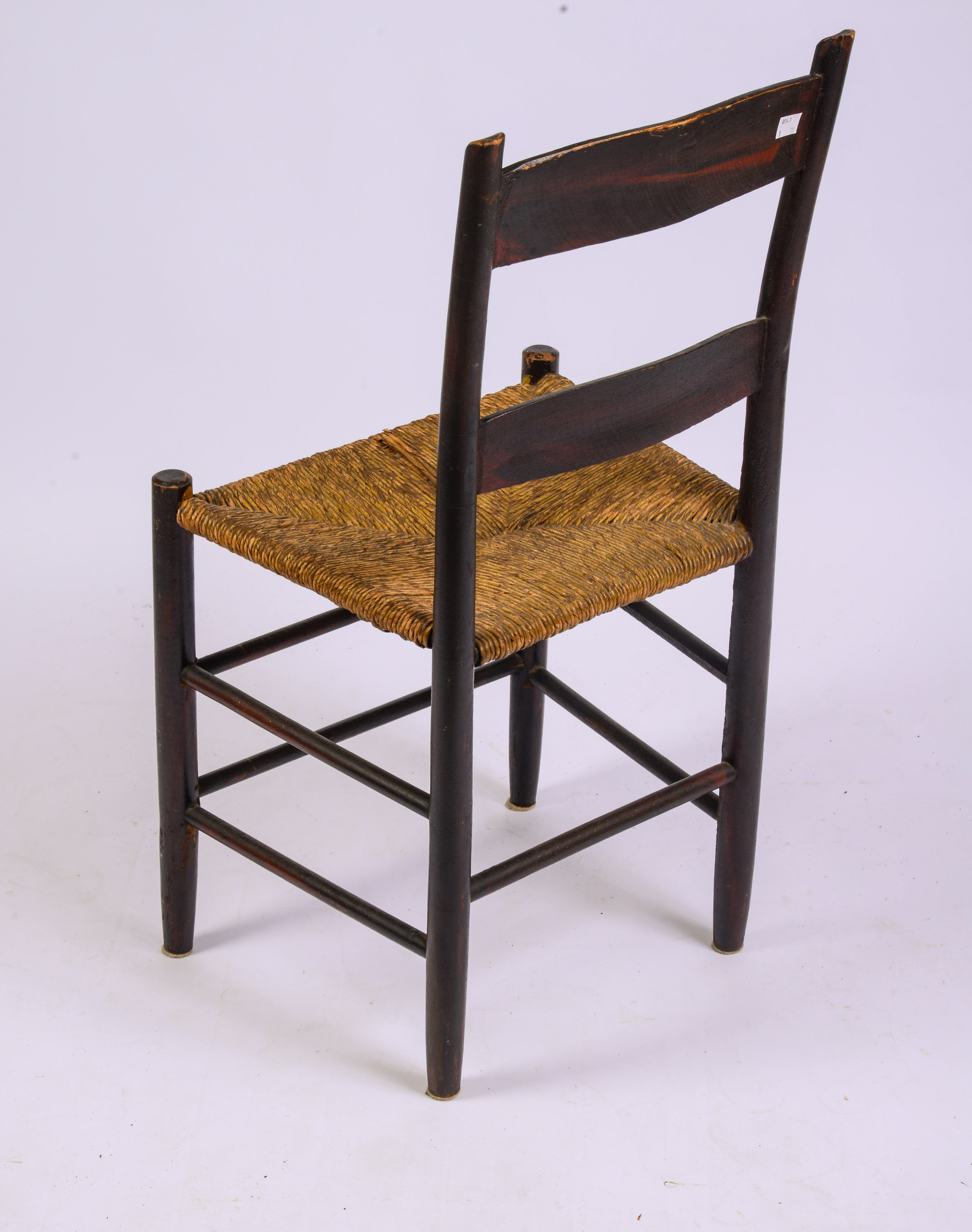 NEW ENGLAND PAINT DECORATED CHILD'S CHAIR.