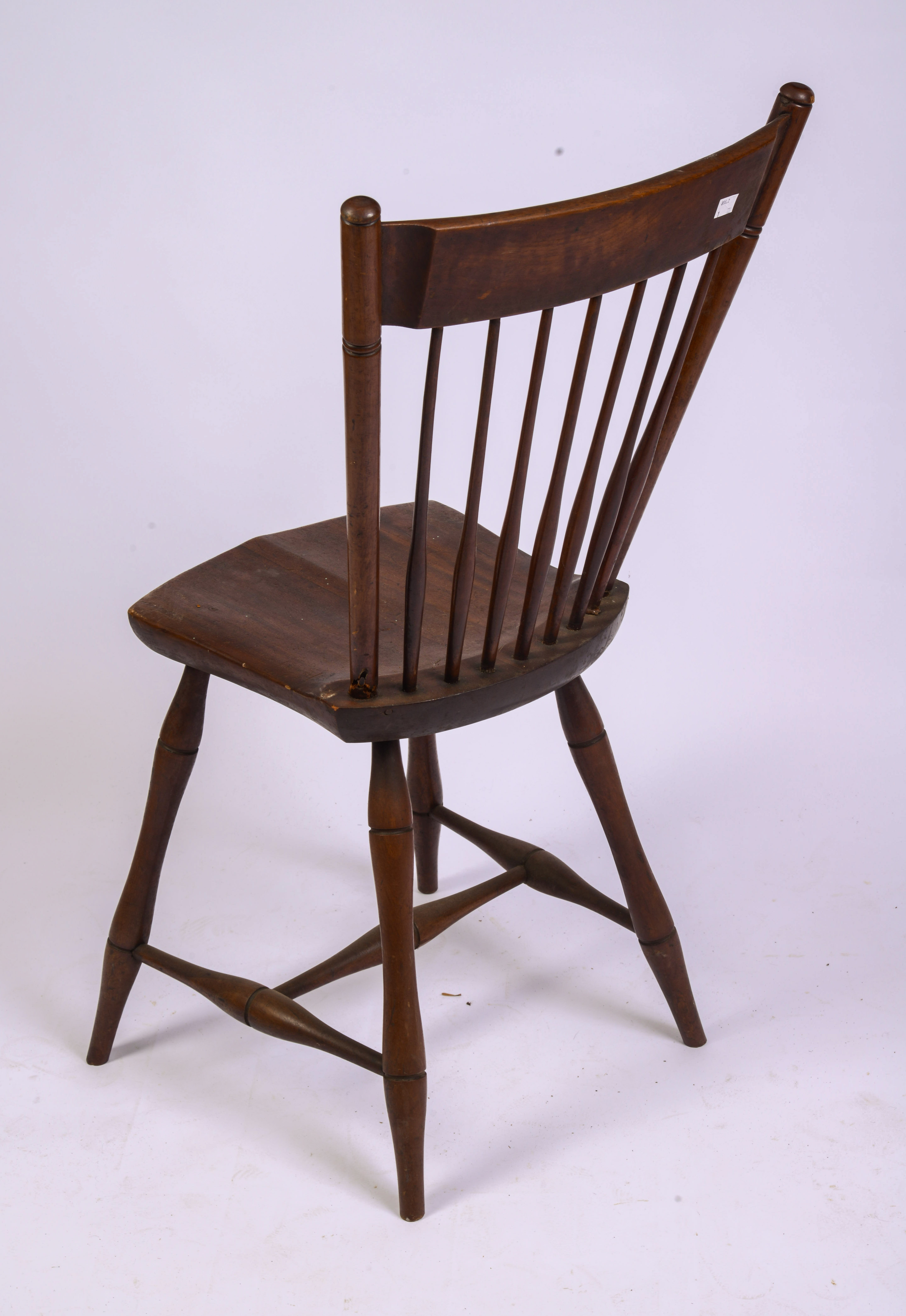 INLAID WINDSOR SIDE CHAIR.